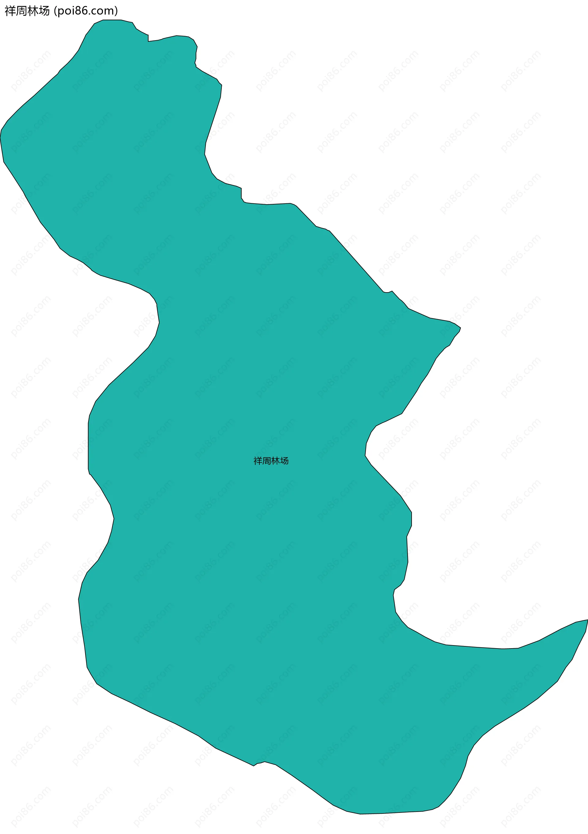 祥周林场边界地图