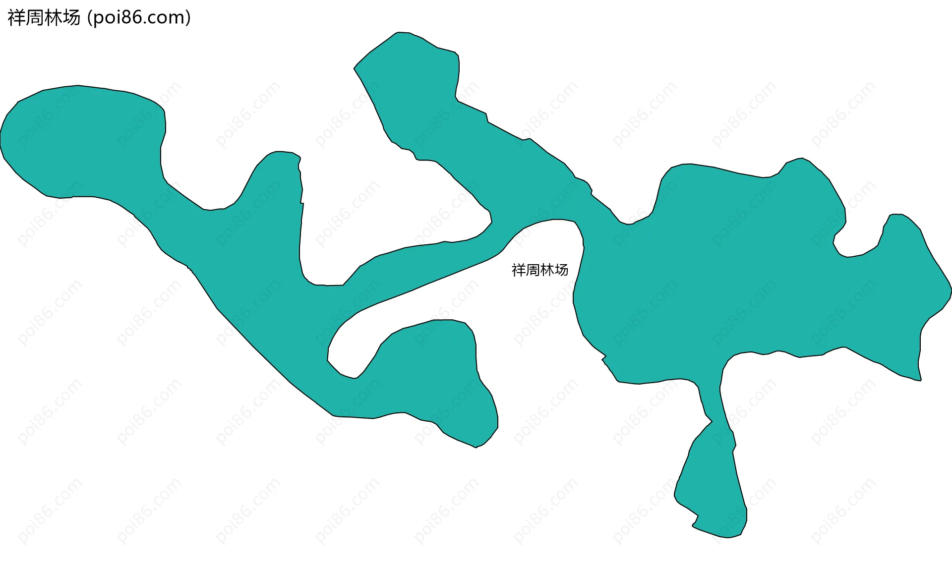 祥周林场边界地图