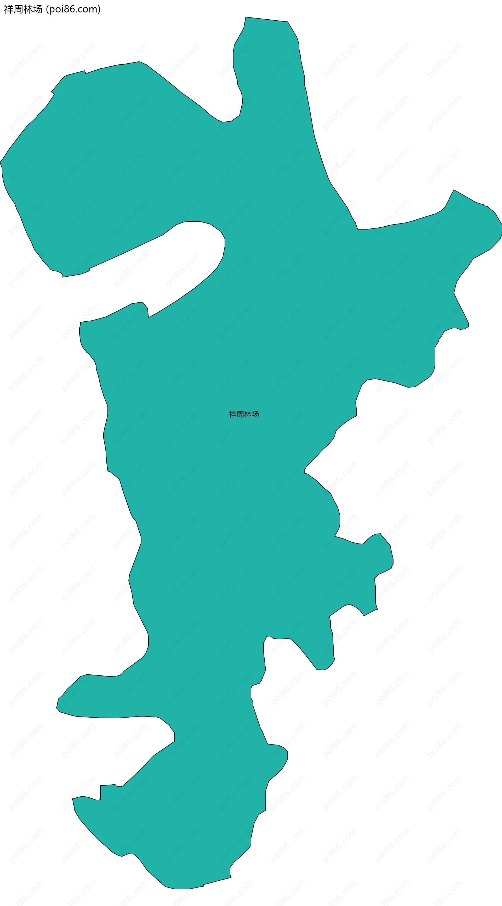 祥周林场边界地图