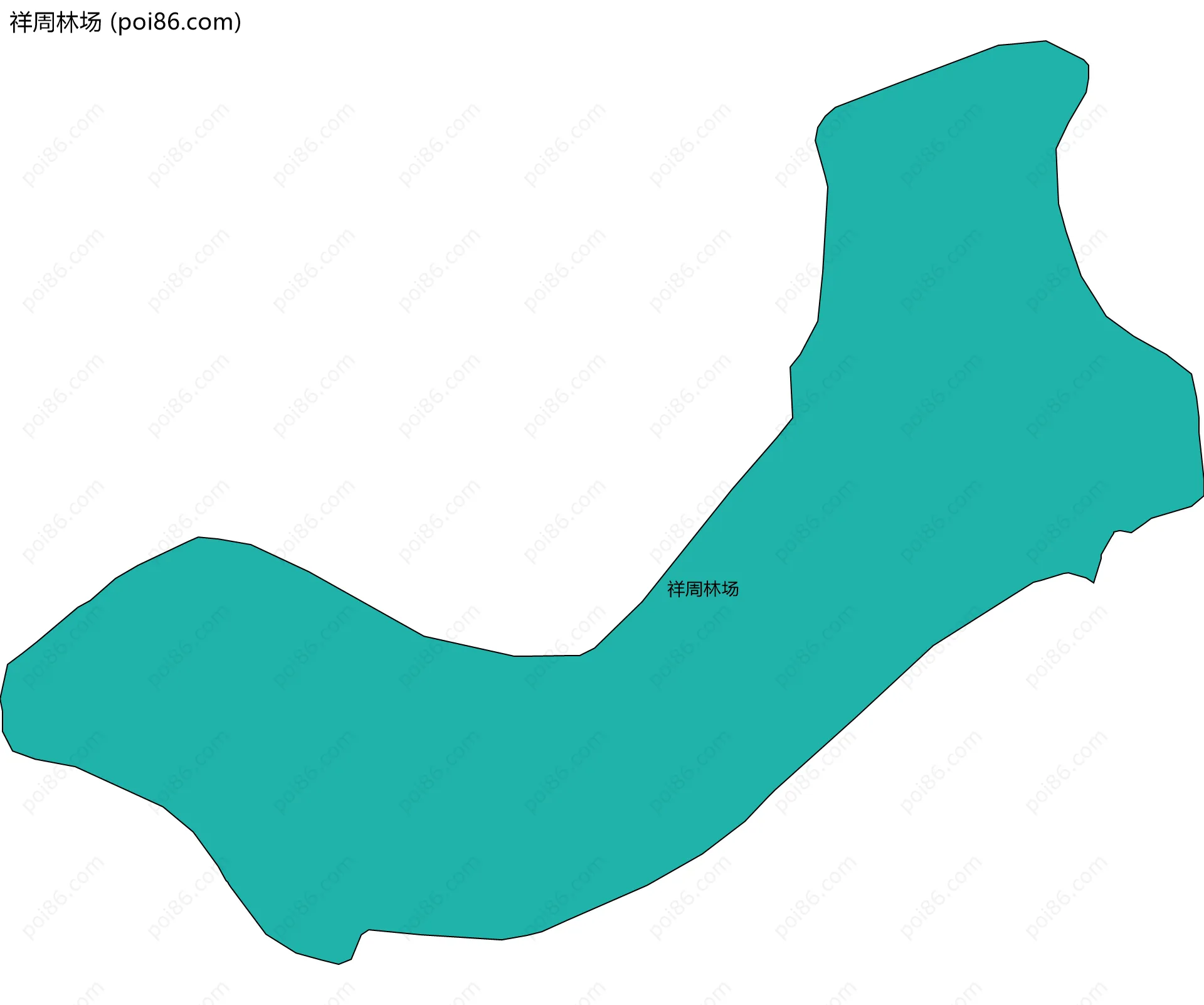 祥周林场边界地图