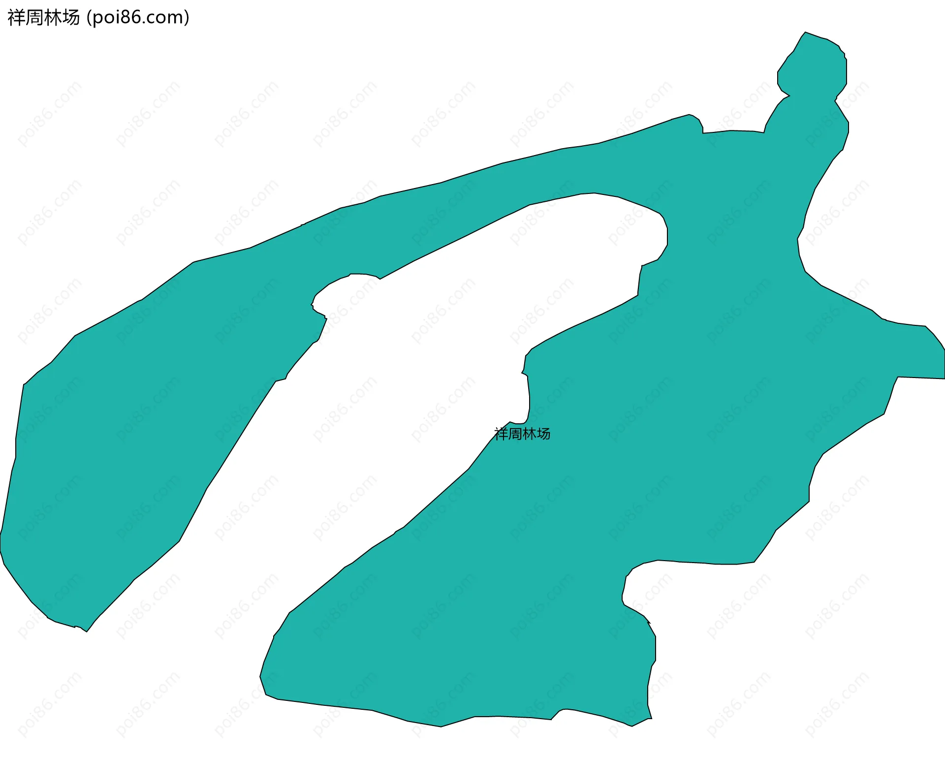 祥周林场边界地图