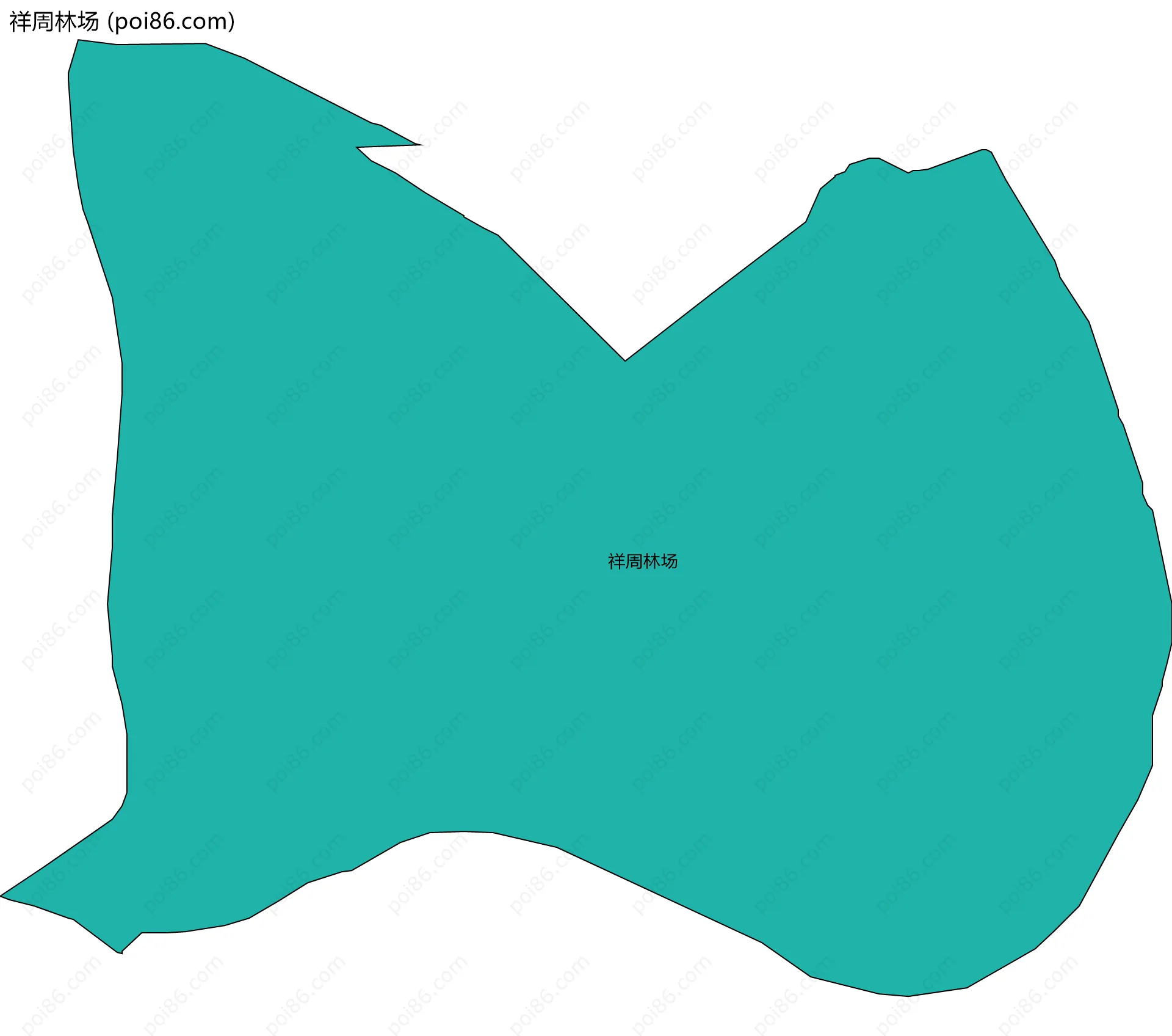 祥周林场边界地图
