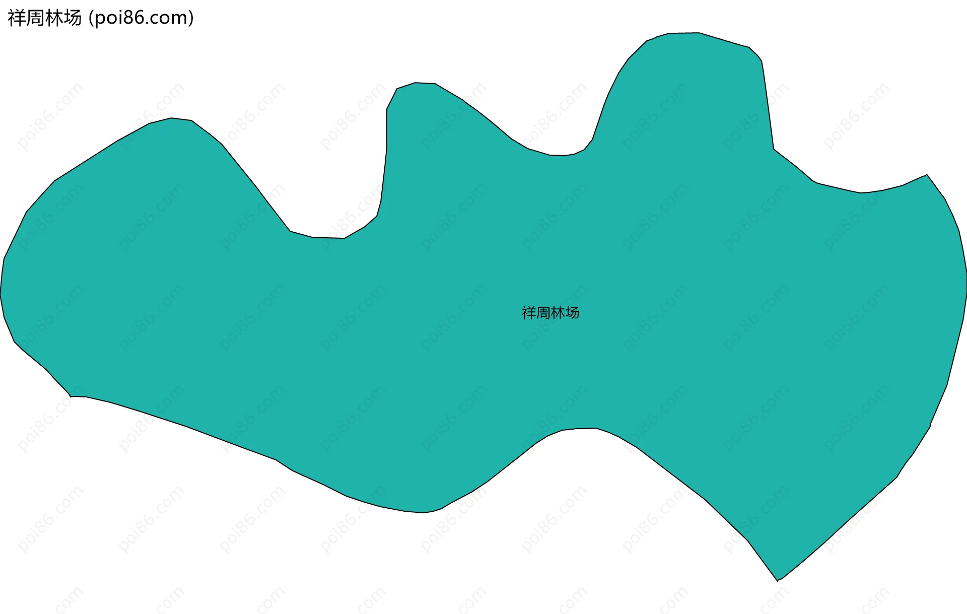 祥周林场边界地图