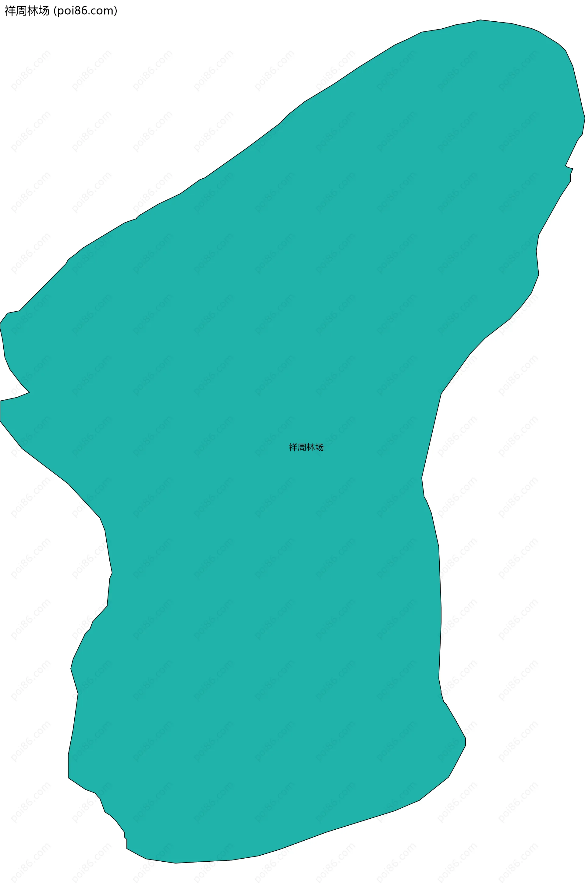 祥周林场边界地图