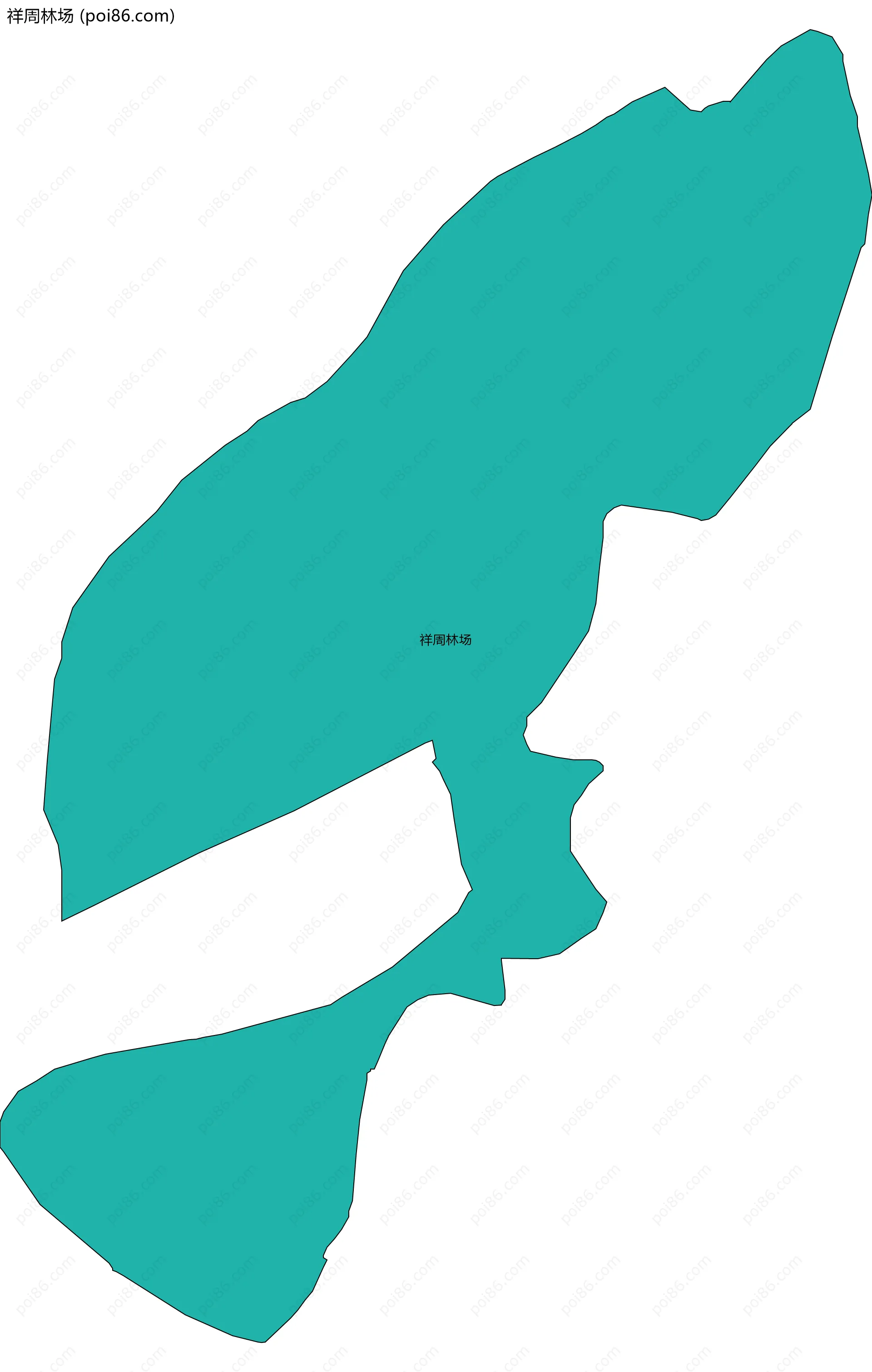 祥周林场边界地图