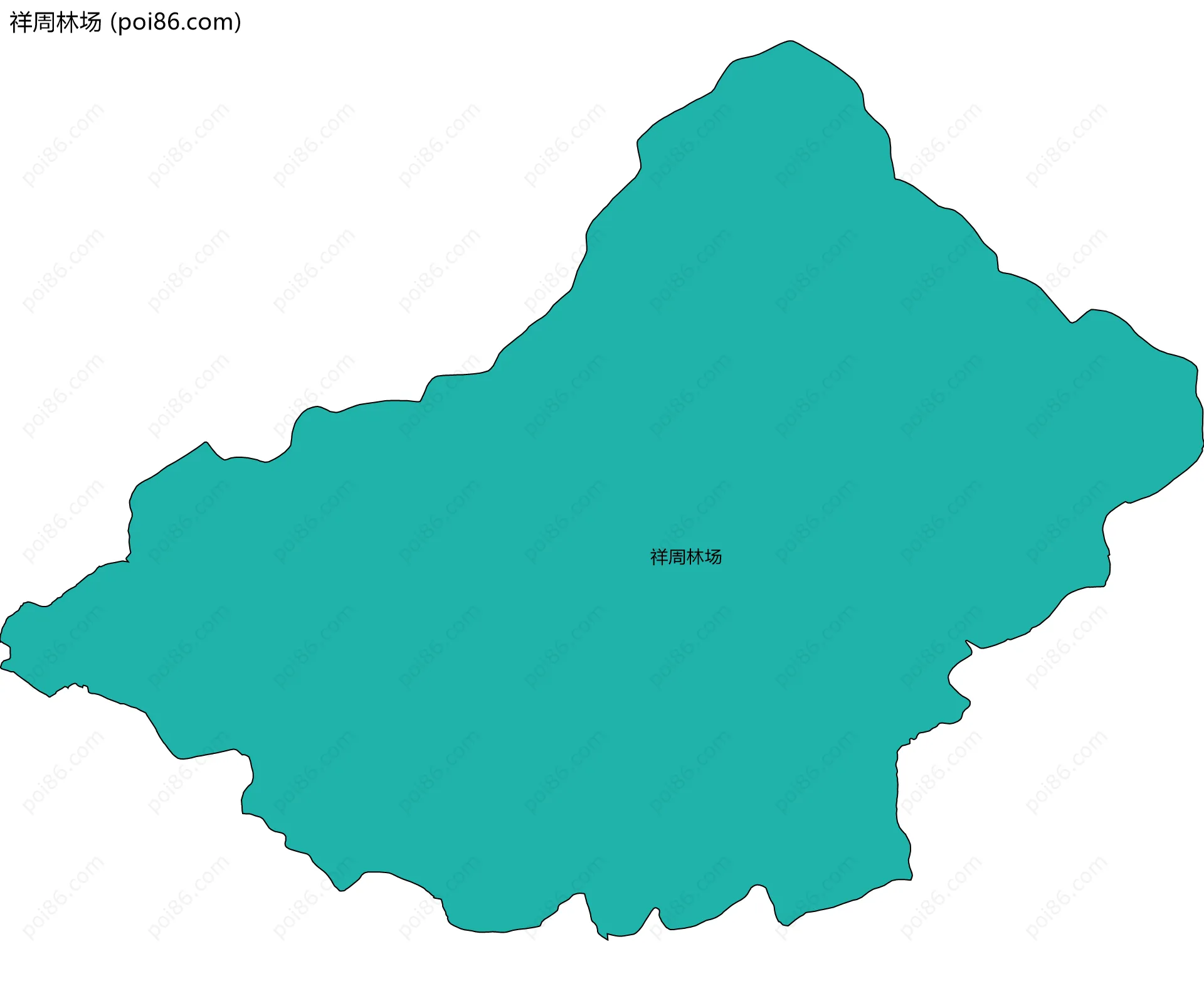 祥周林场边界地图