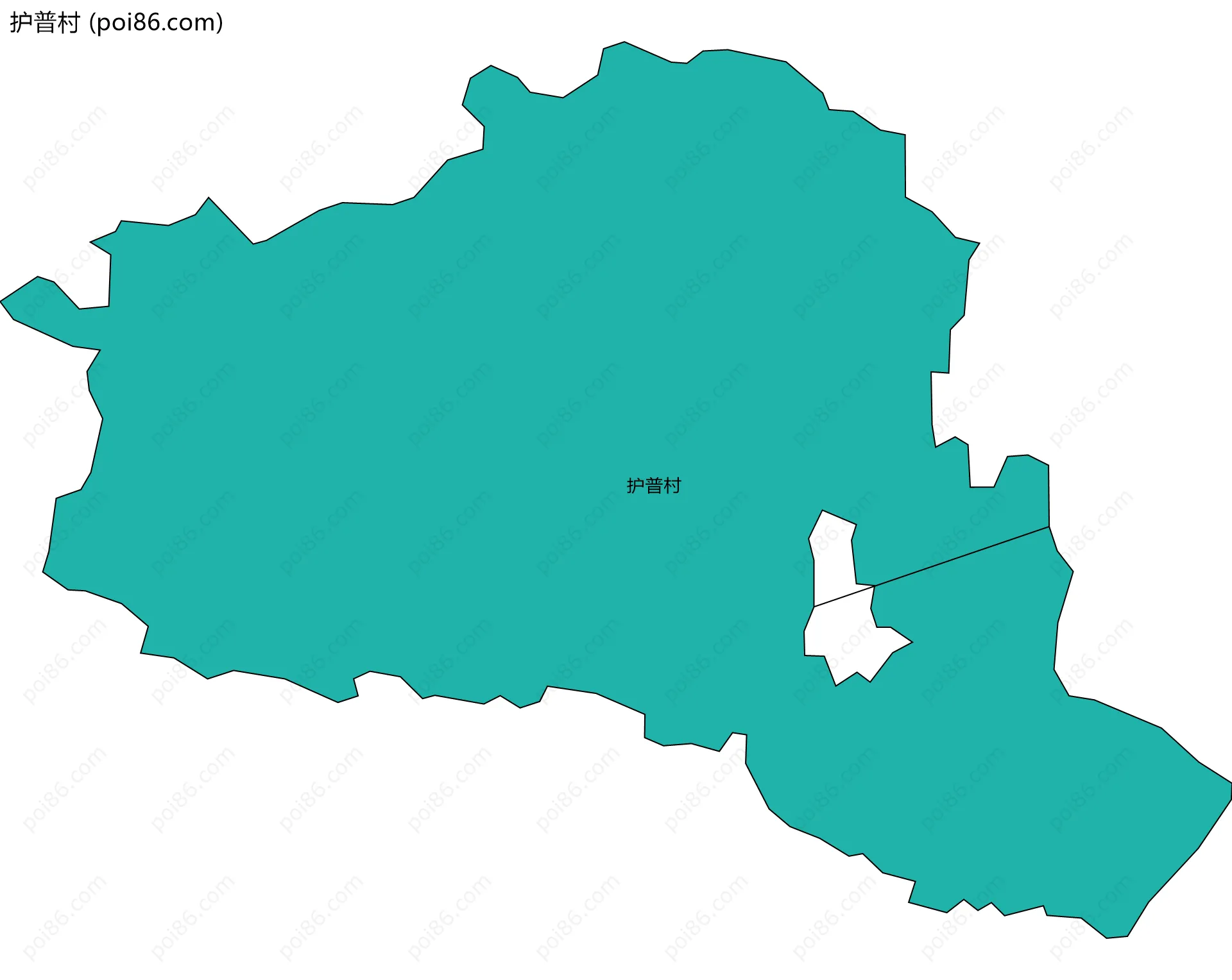 护普村边界地图