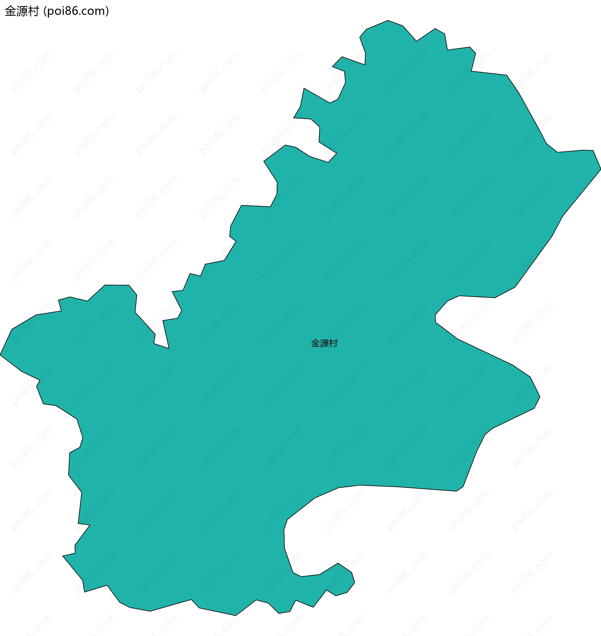 金源村边界地图