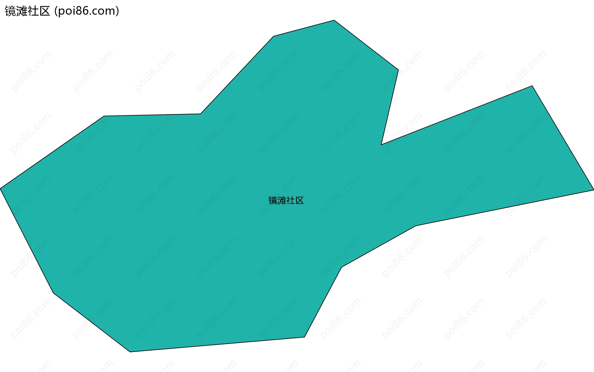 镜滩社区边界地图