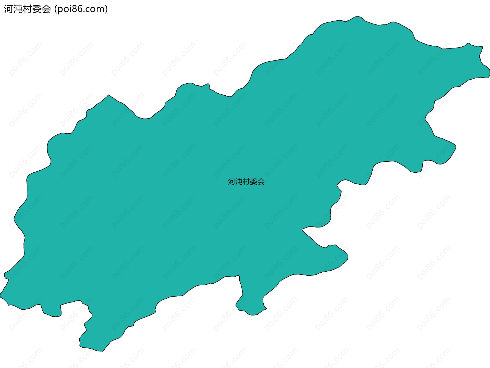河沌村委会边界地图