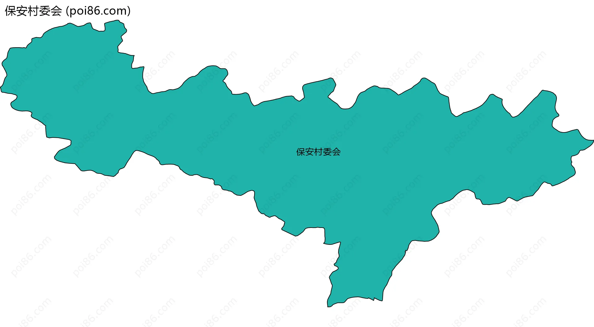 保安村委会边界地图