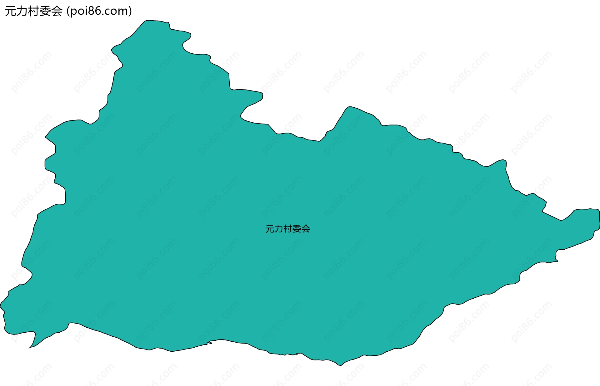 元力村委会边界地图