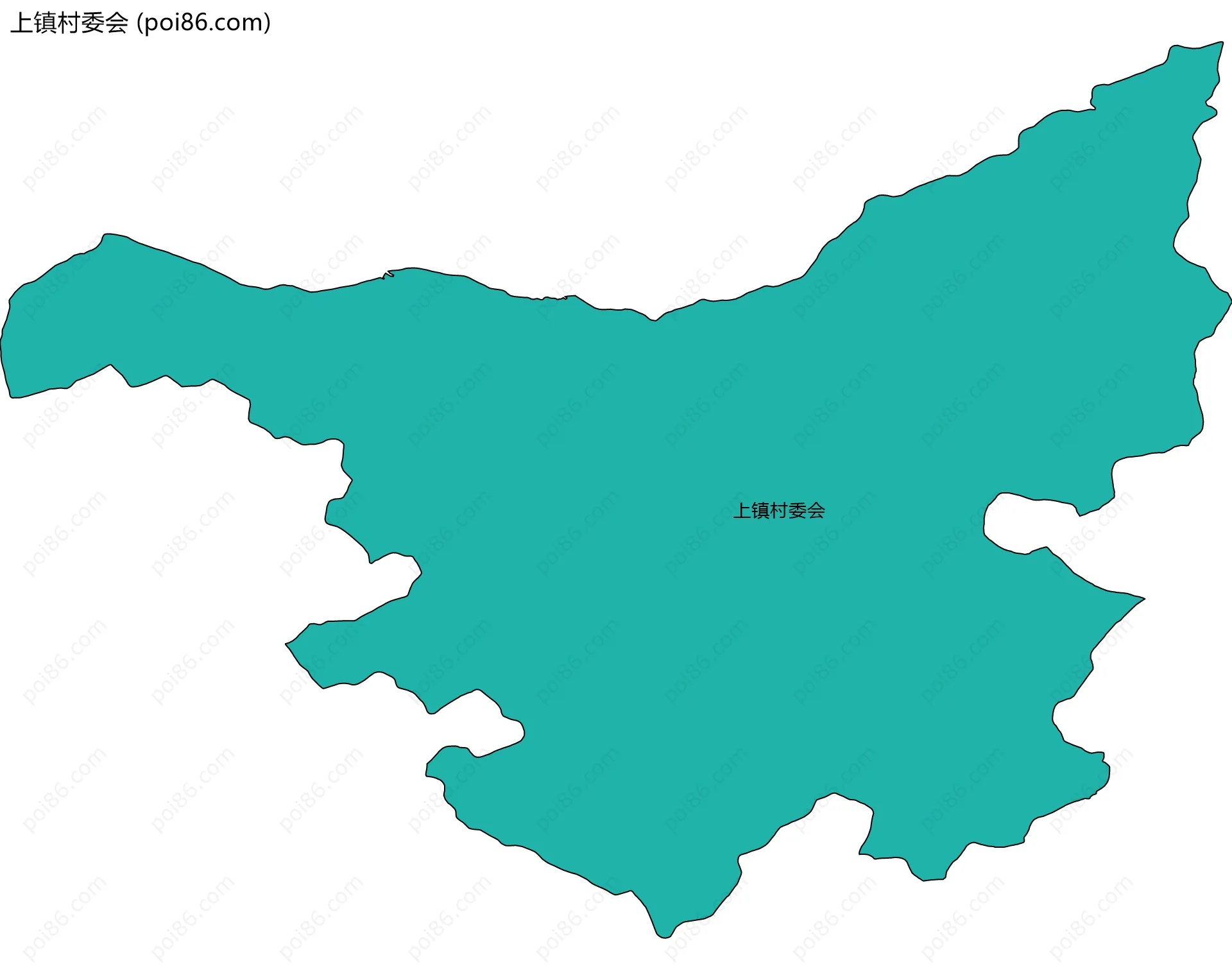 上镇村委会边界地图