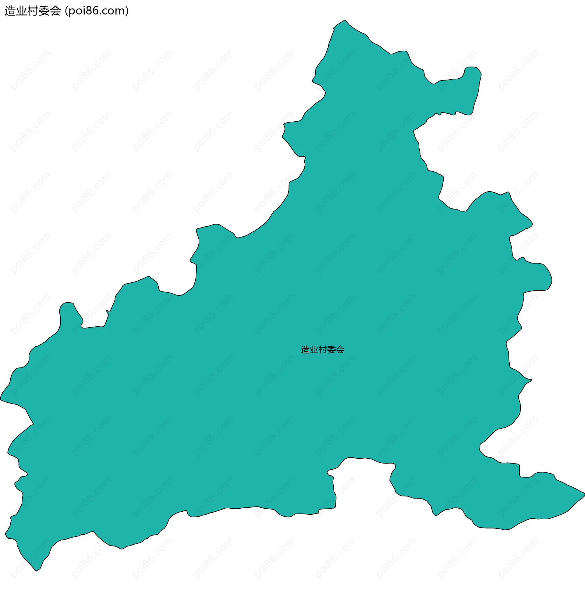 造业村委会边界地图