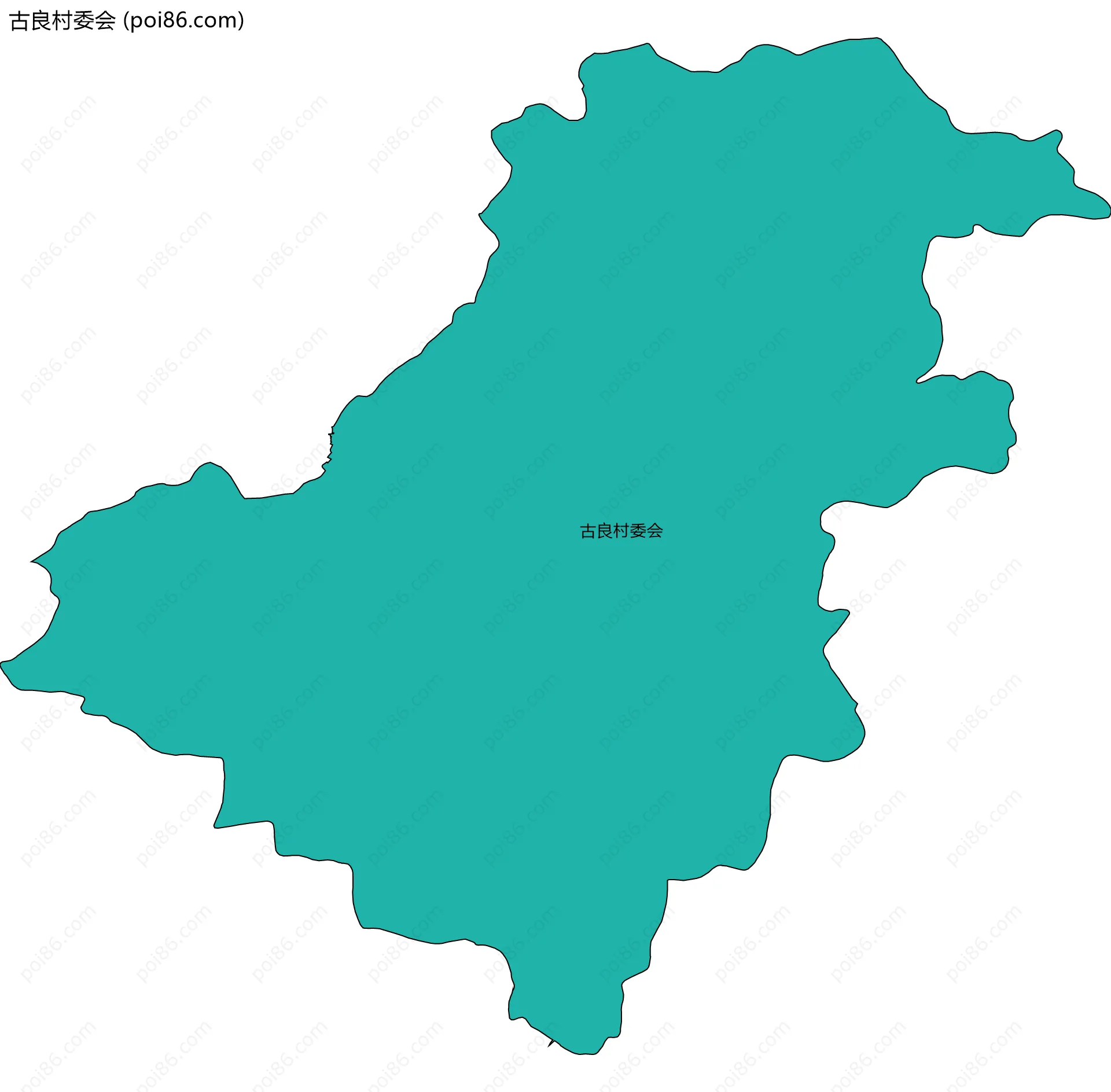 古良村委会边界地图