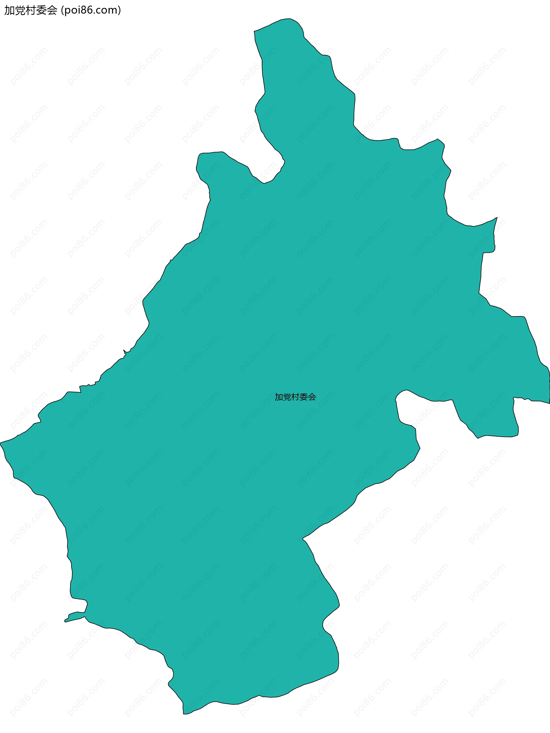 加党村委会边界地图