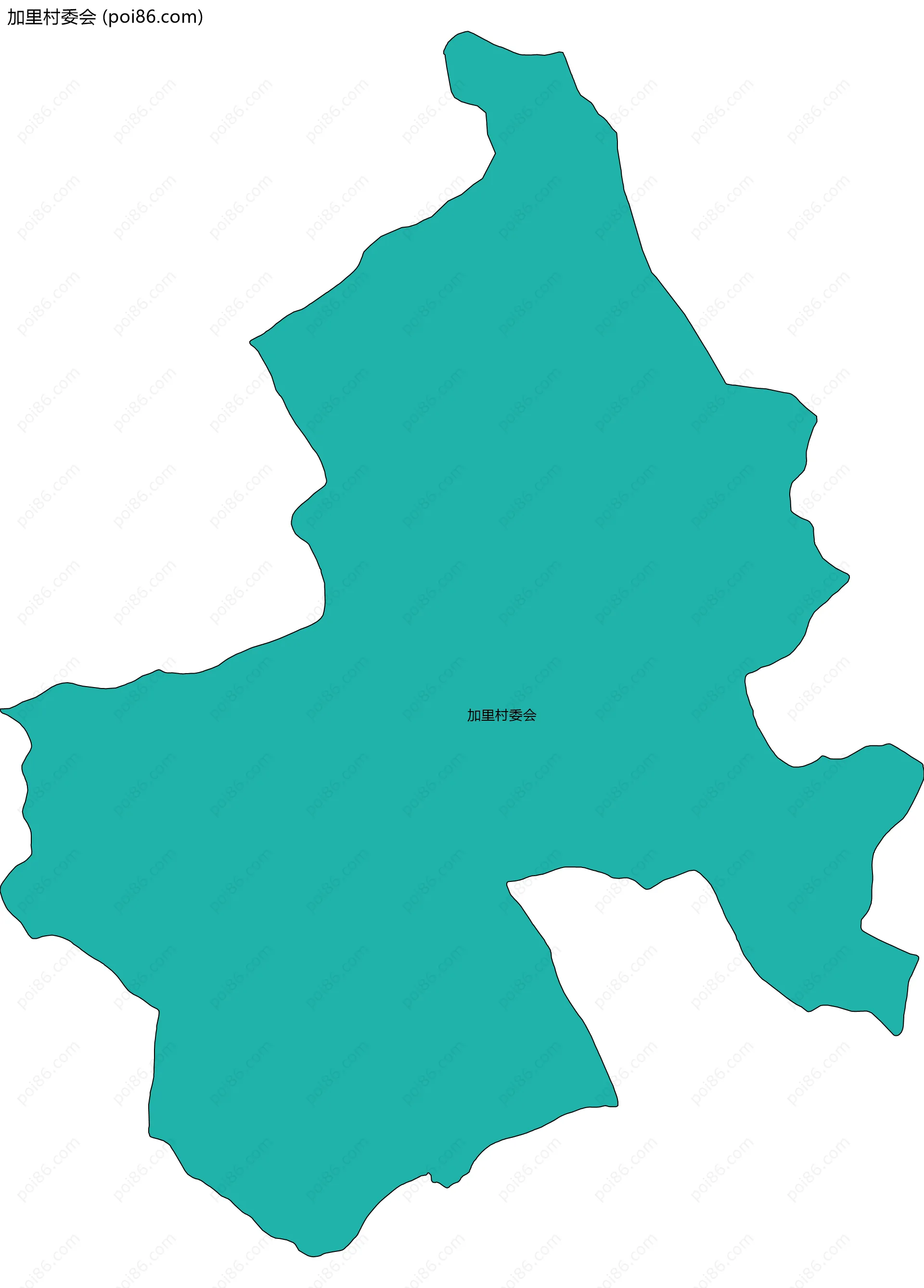 加里村委会边界地图