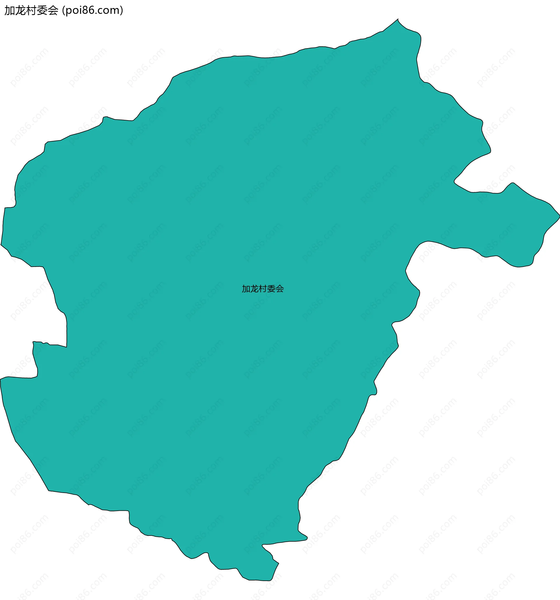 加龙村委会边界地图