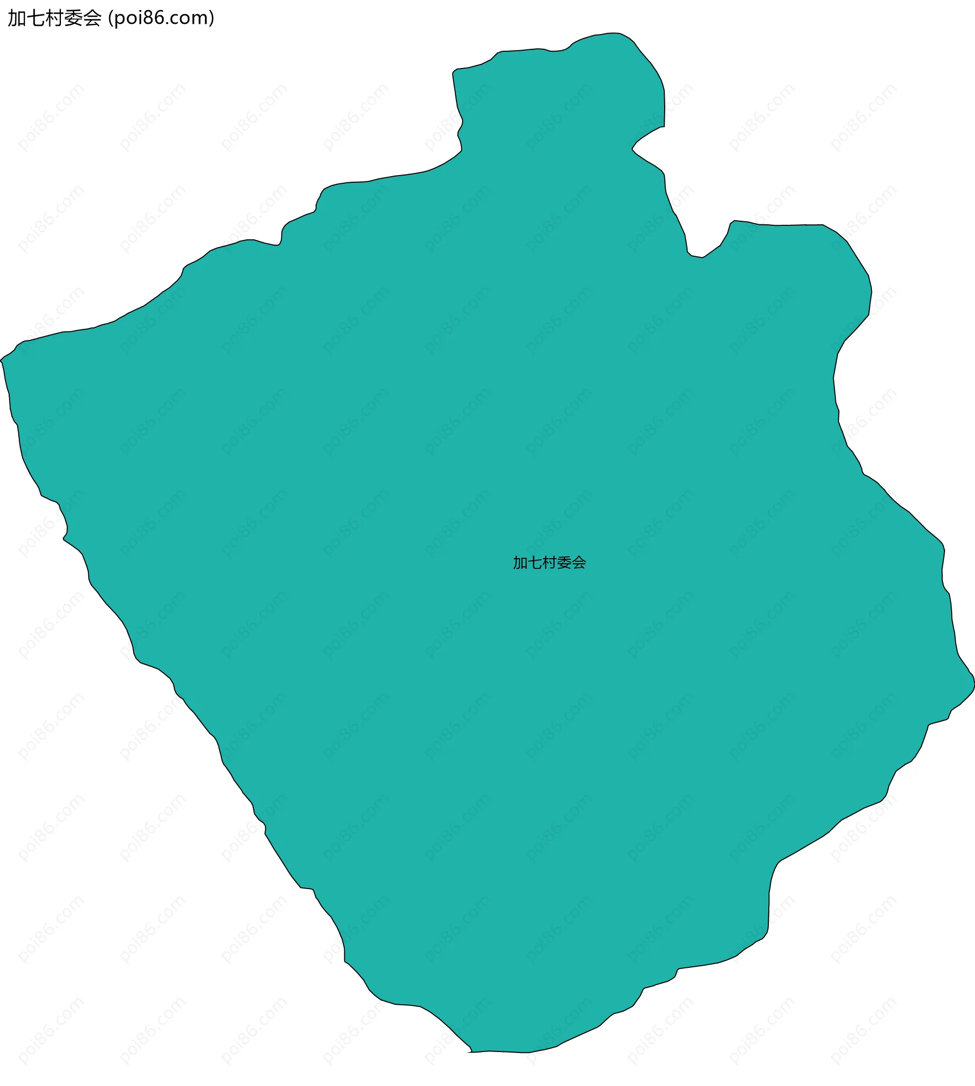 加七村委会边界地图
