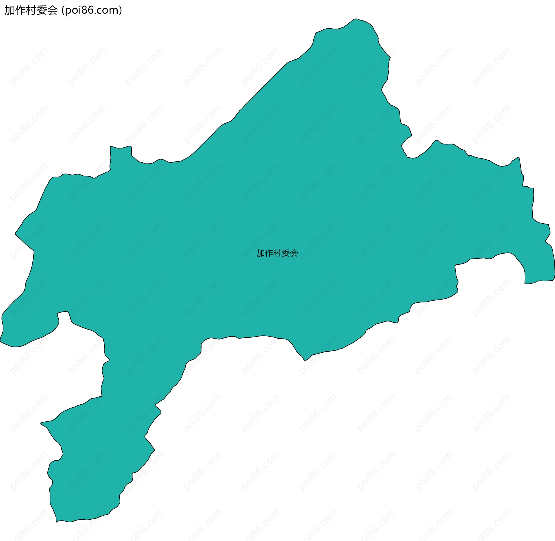 加作村委会边界地图