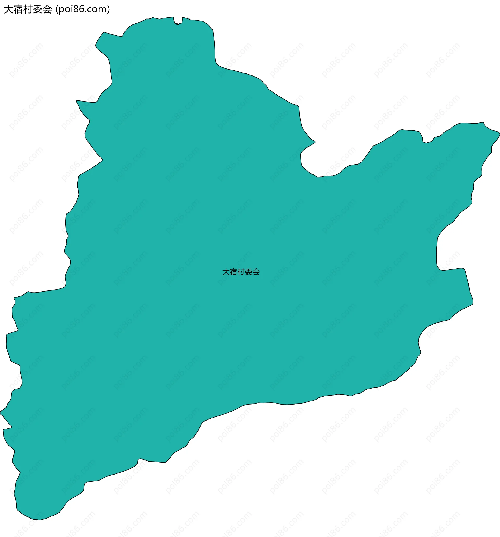 大宿村委会边界地图