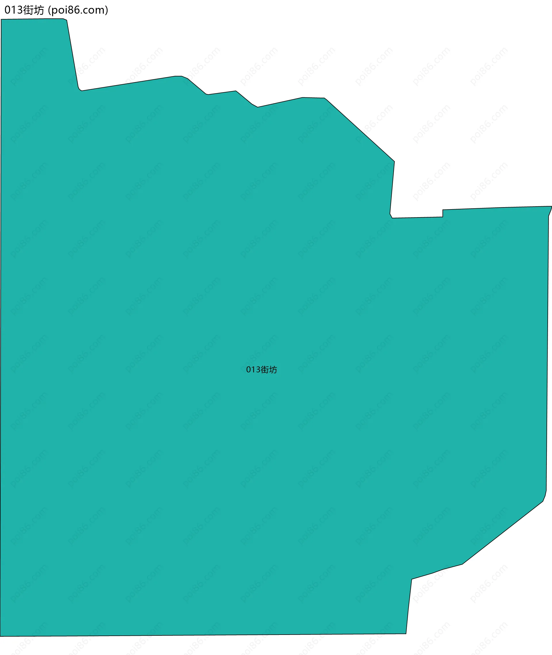 013街坊边界地图
