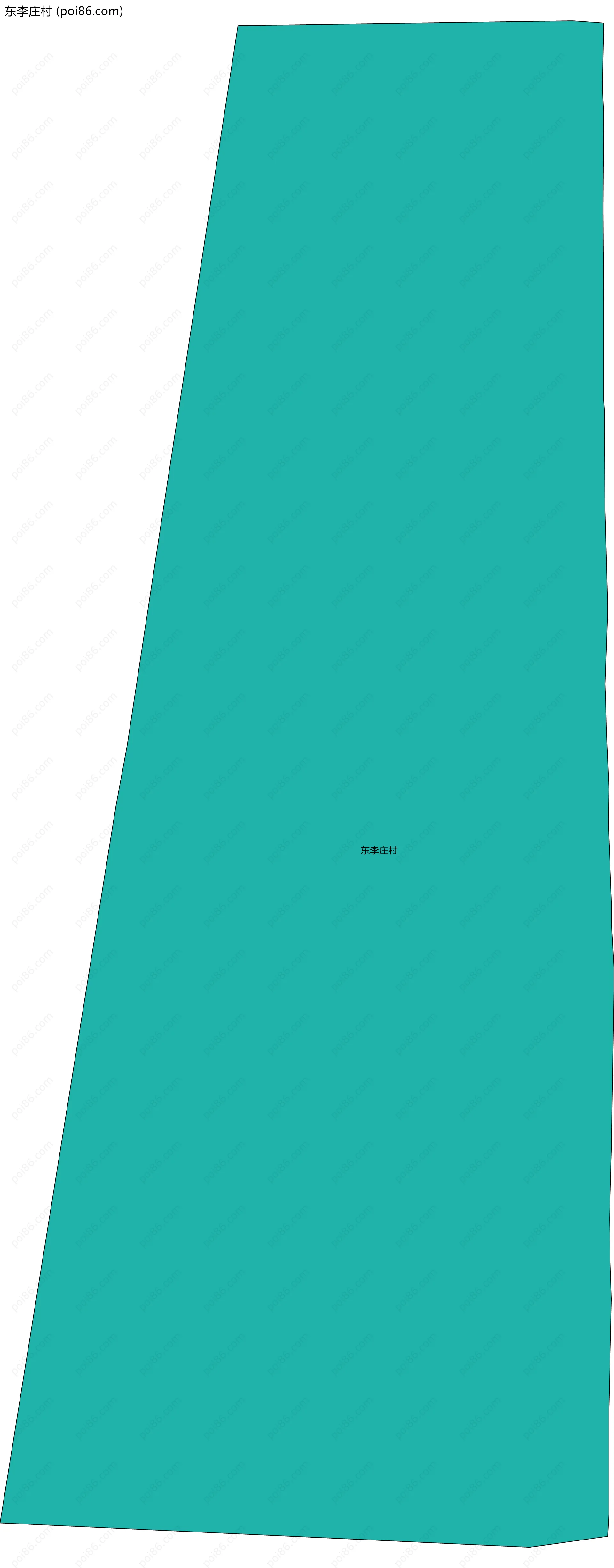 东李庄村边界地图