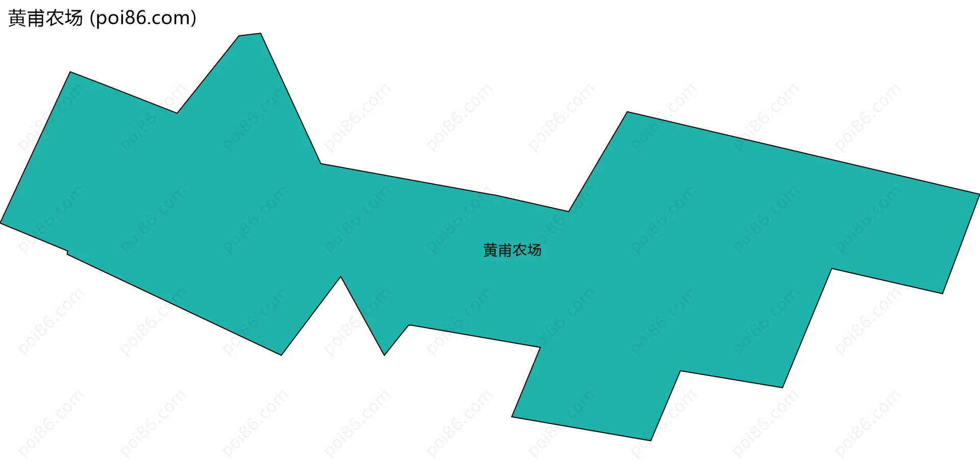 黄甫农场边界地图