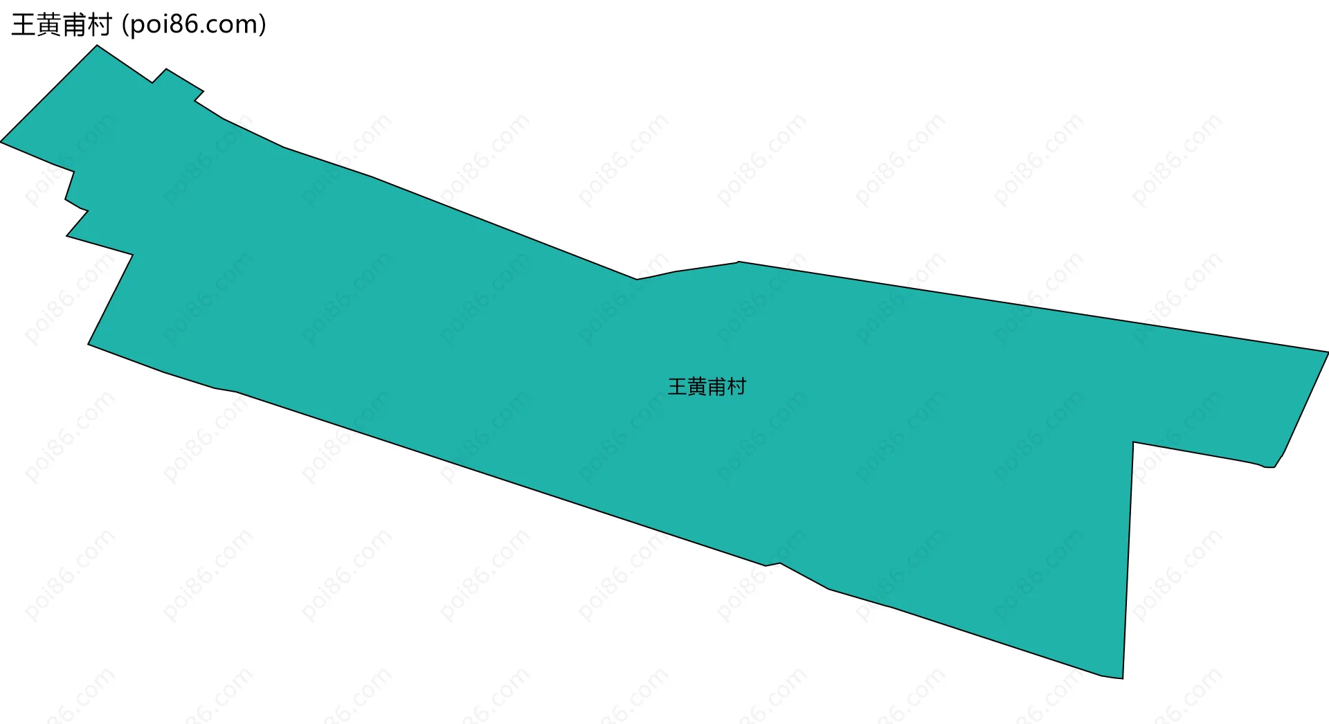 王黄甫村边界地图