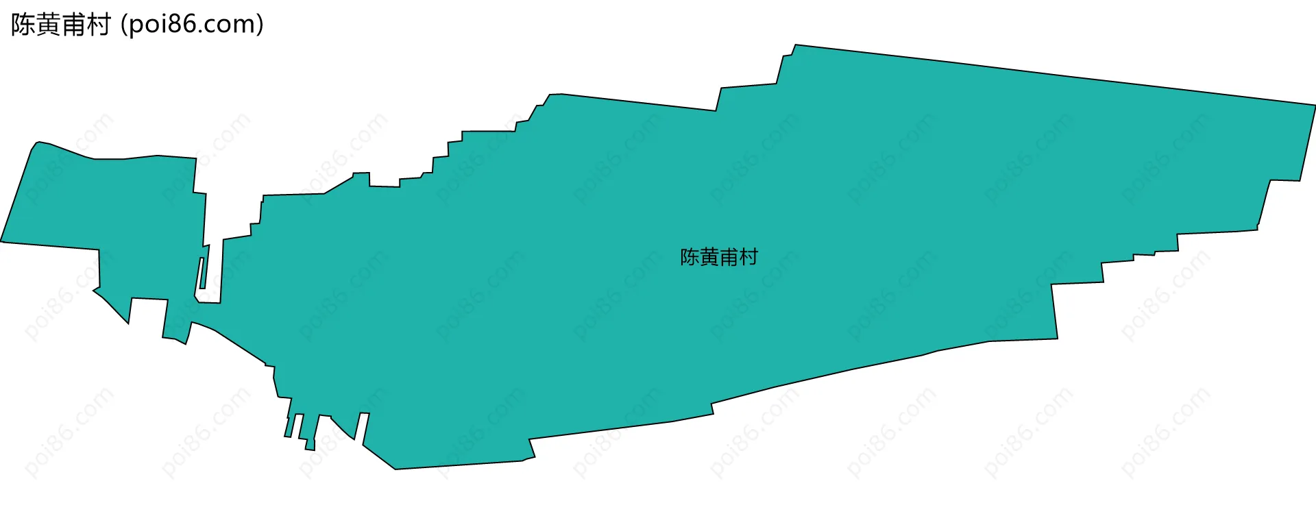 陈黄甫村边界地图