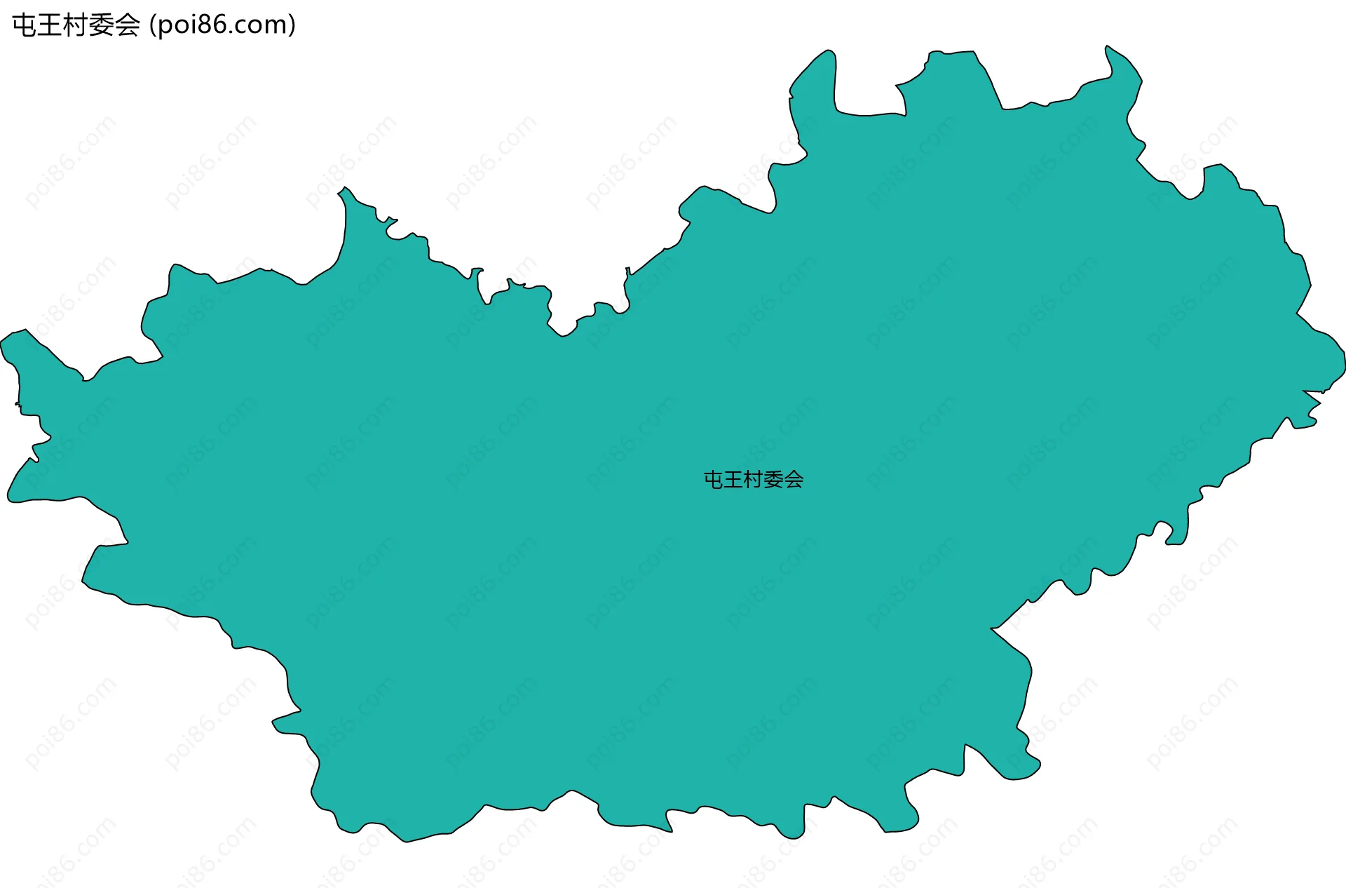 屯王村委会边界地图