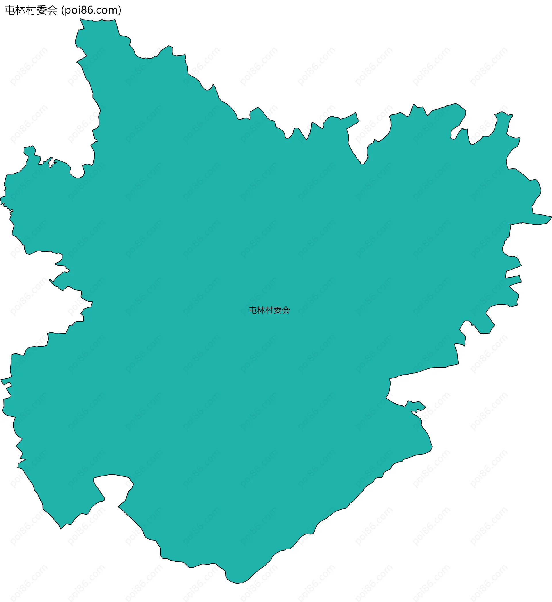 屯林村委会边界地图