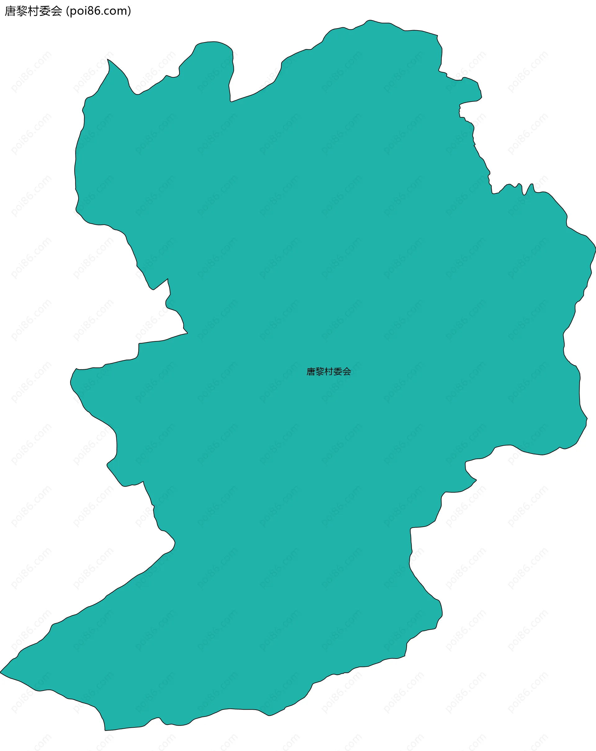 唐黎村委会边界地图