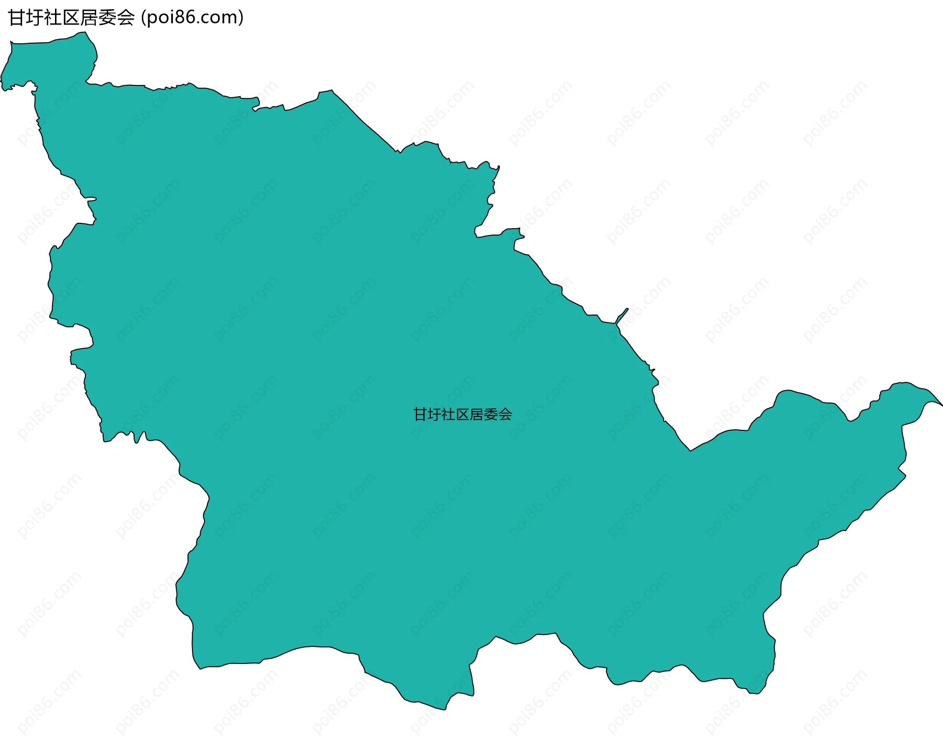 甘圩社区居委会边界地图