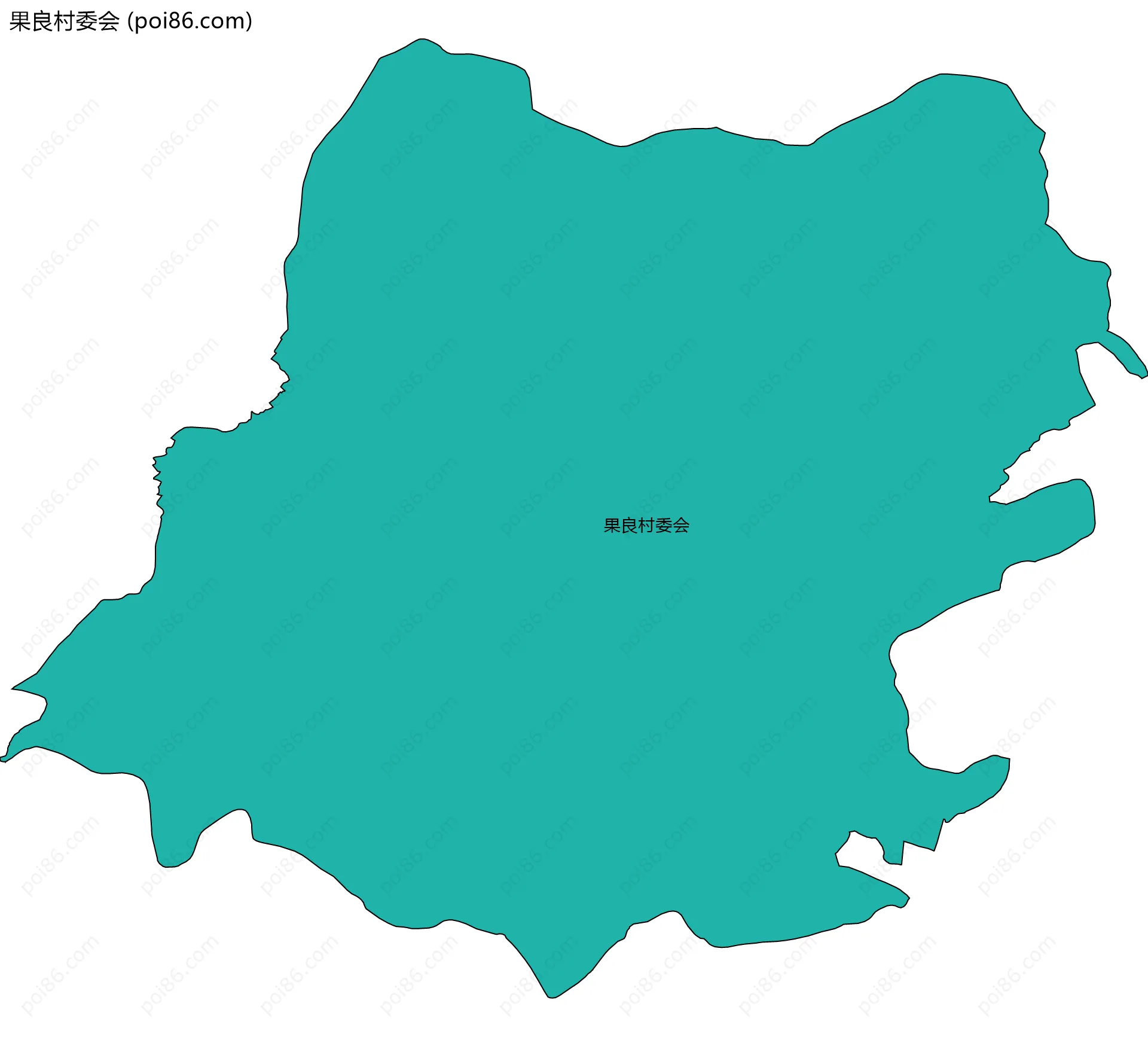 果良村委会边界地图