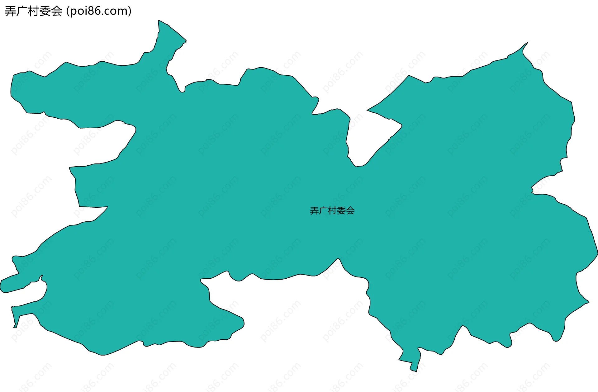 弄广村委会边界地图