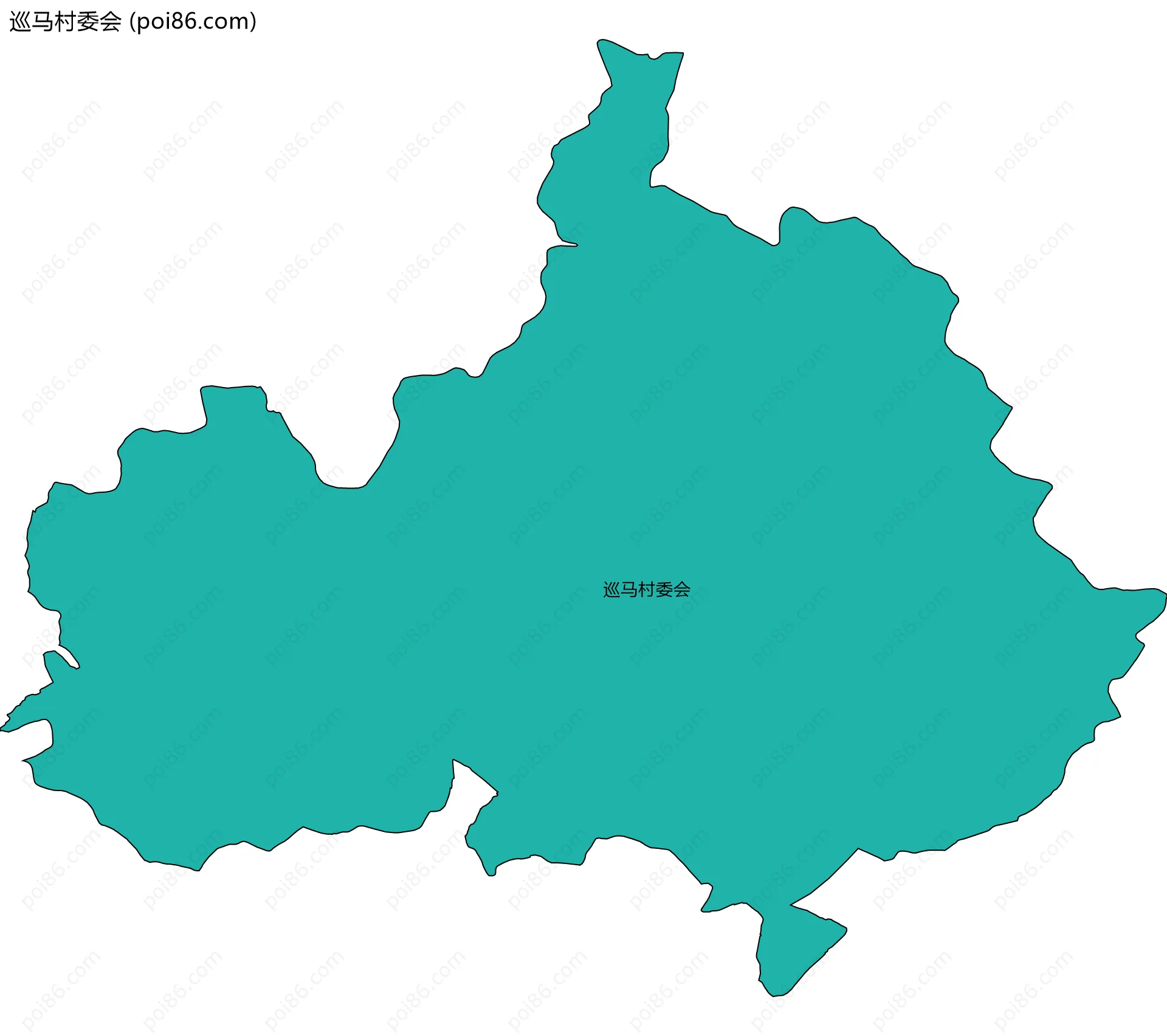 巡马村委会边界地图