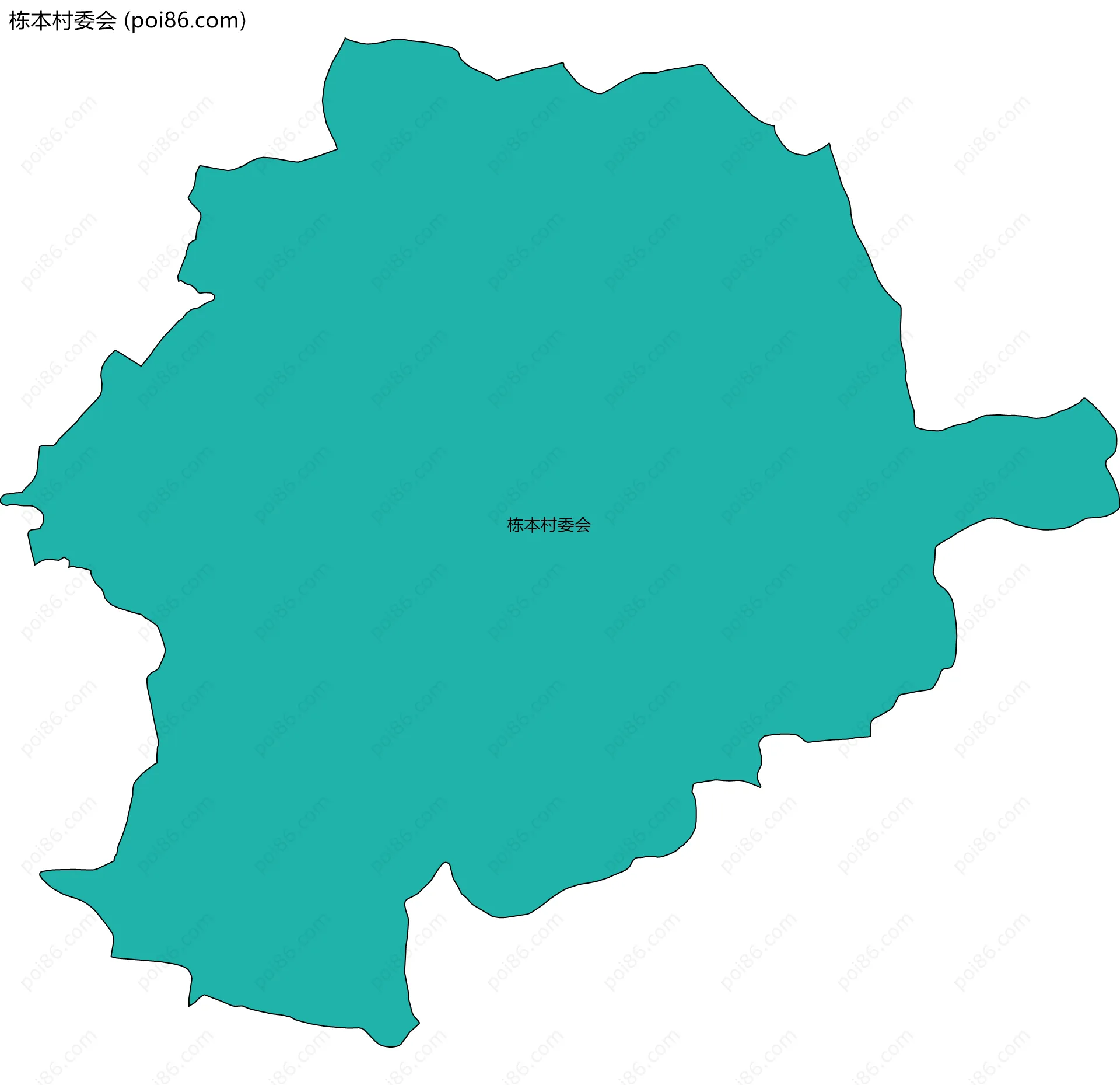 栋本村委会边界地图