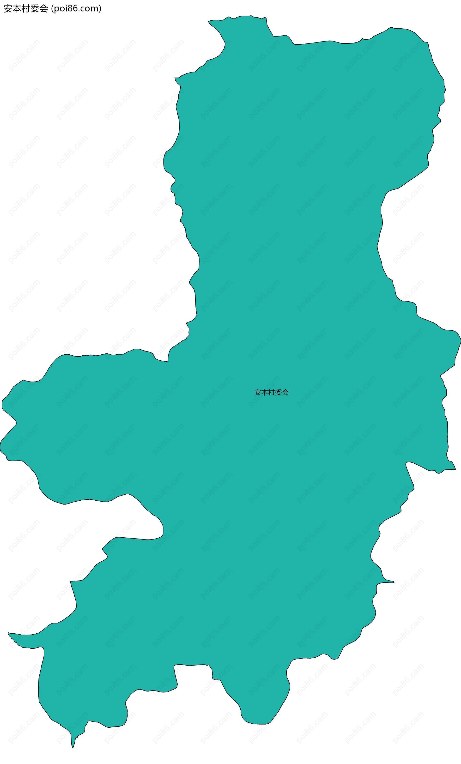 安本村委会边界地图