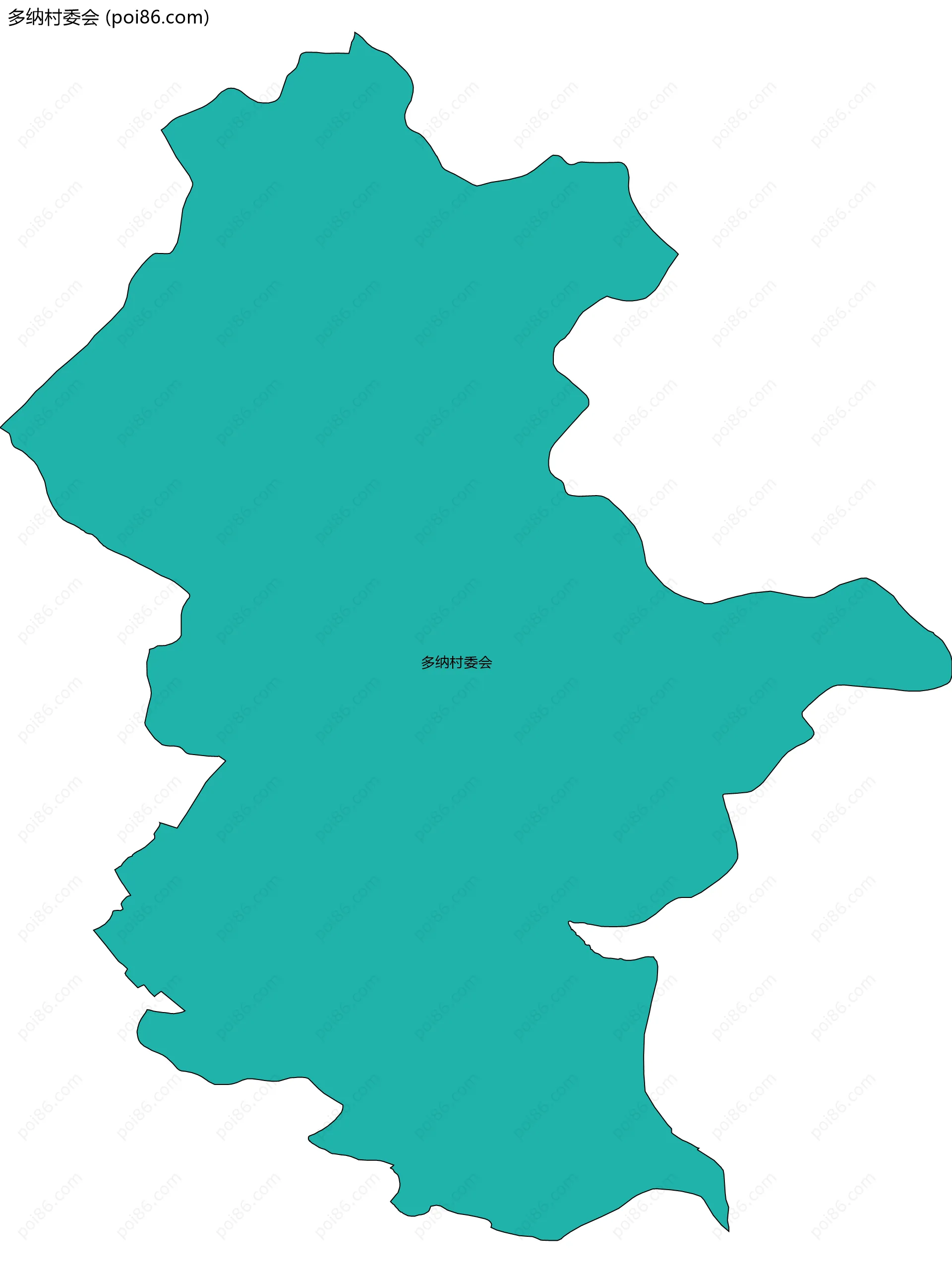 多纳村委会边界地图