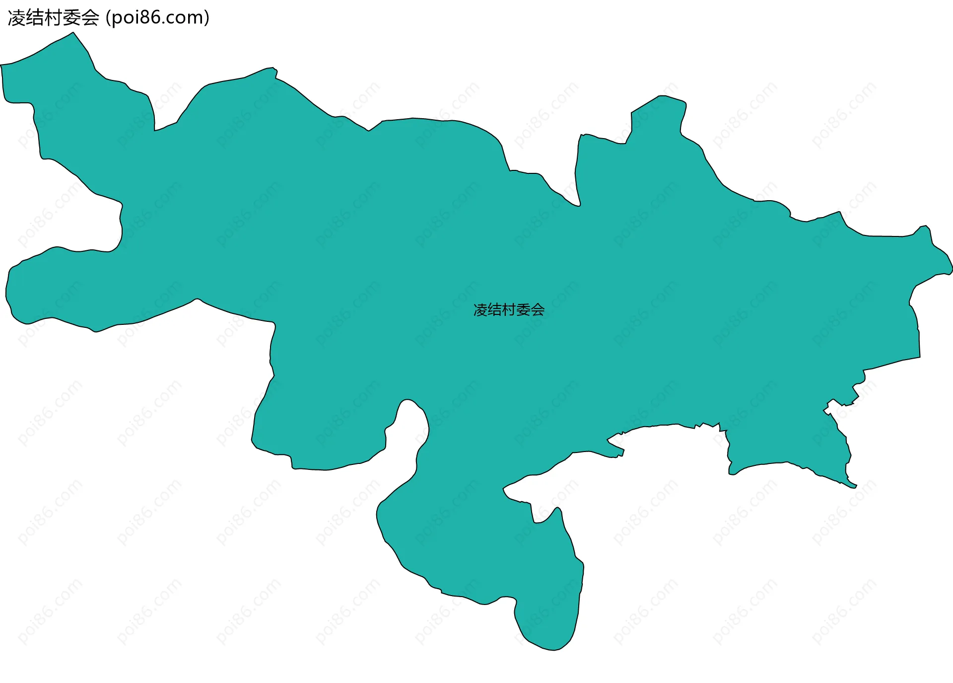 凌结村委会边界地图