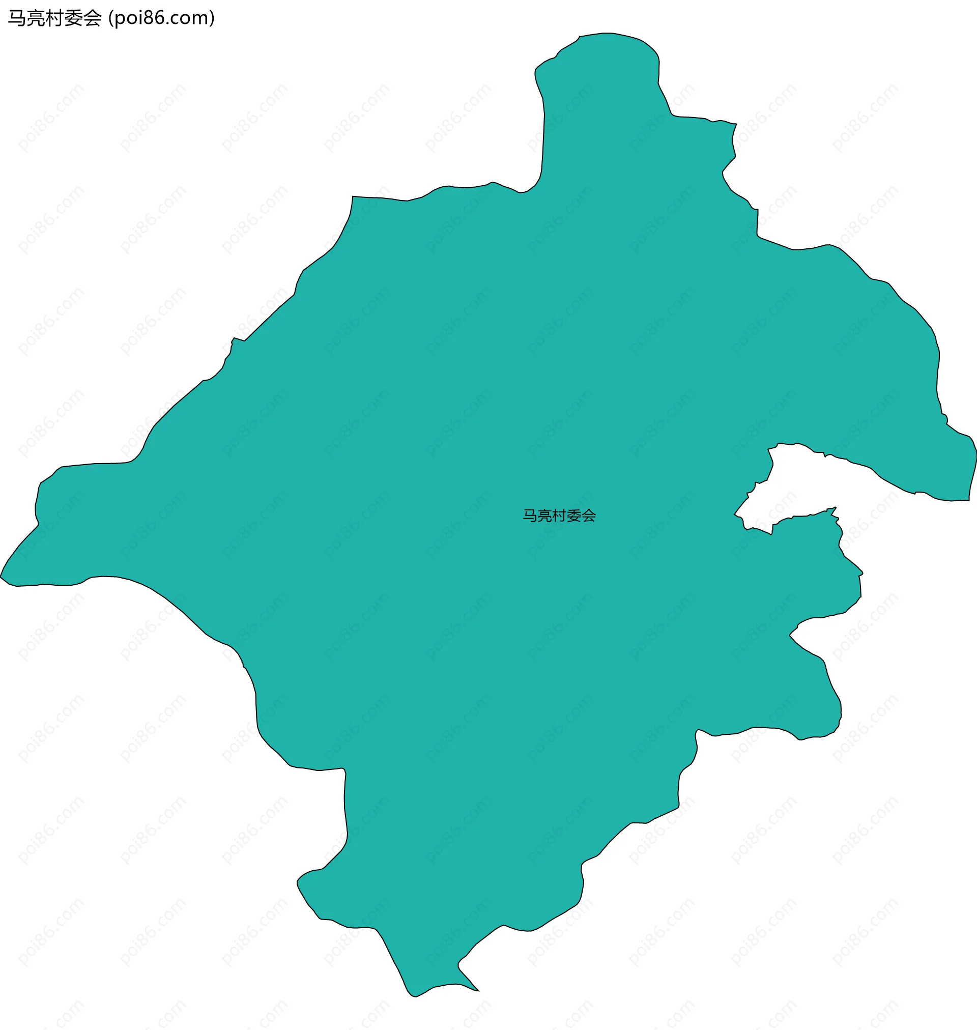 马亮村委会边界地图