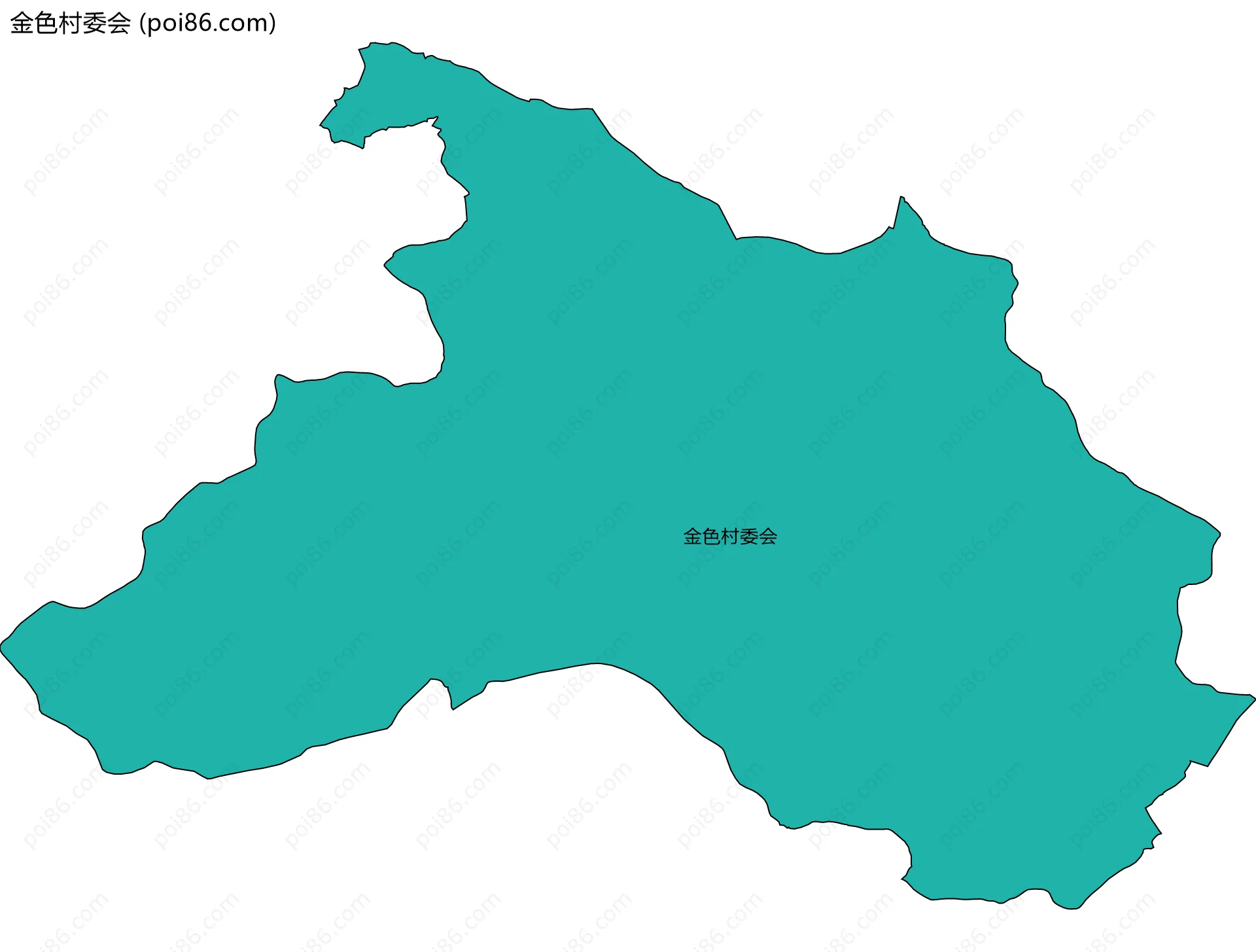 金色村委会边界地图