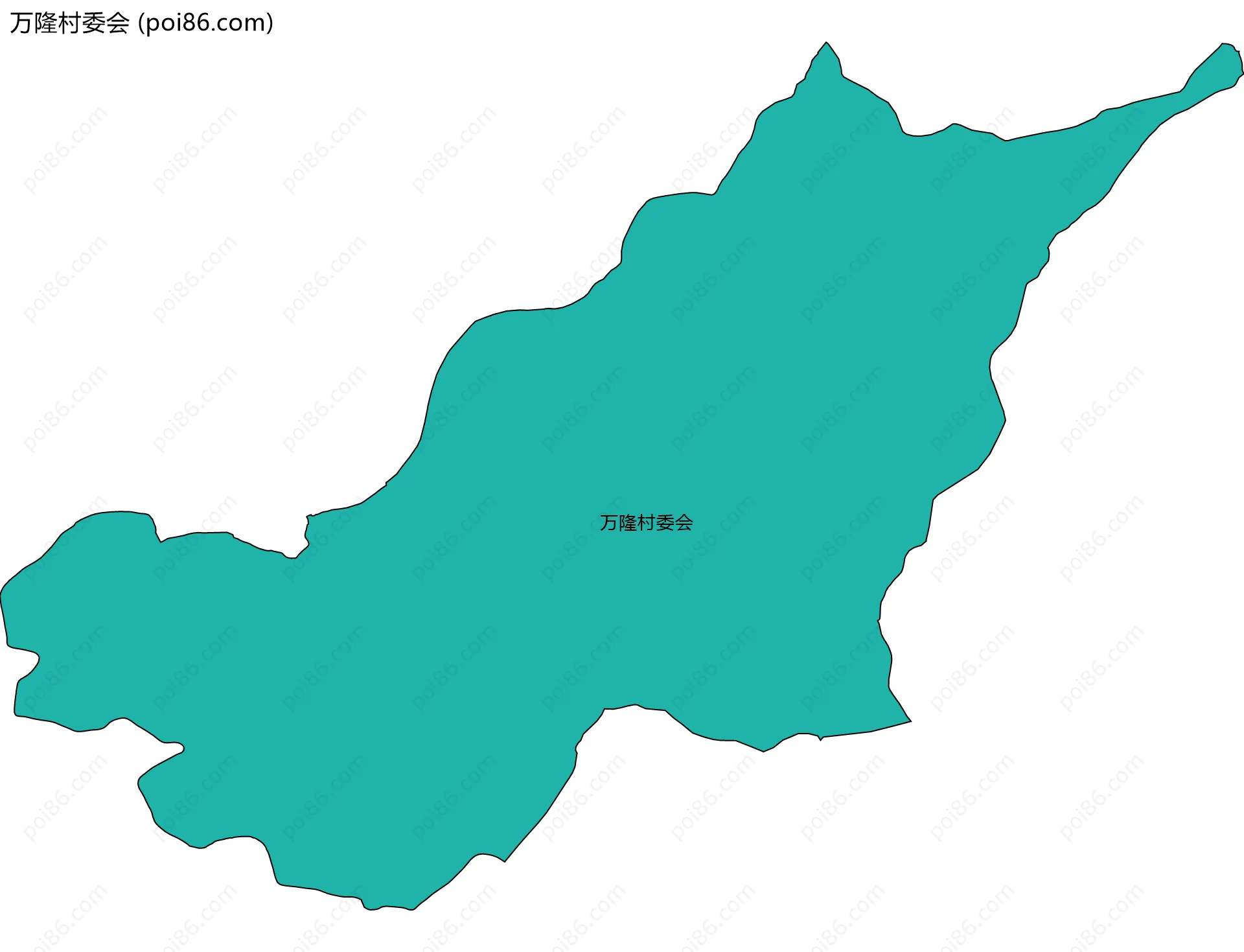 万隆村委会边界地图