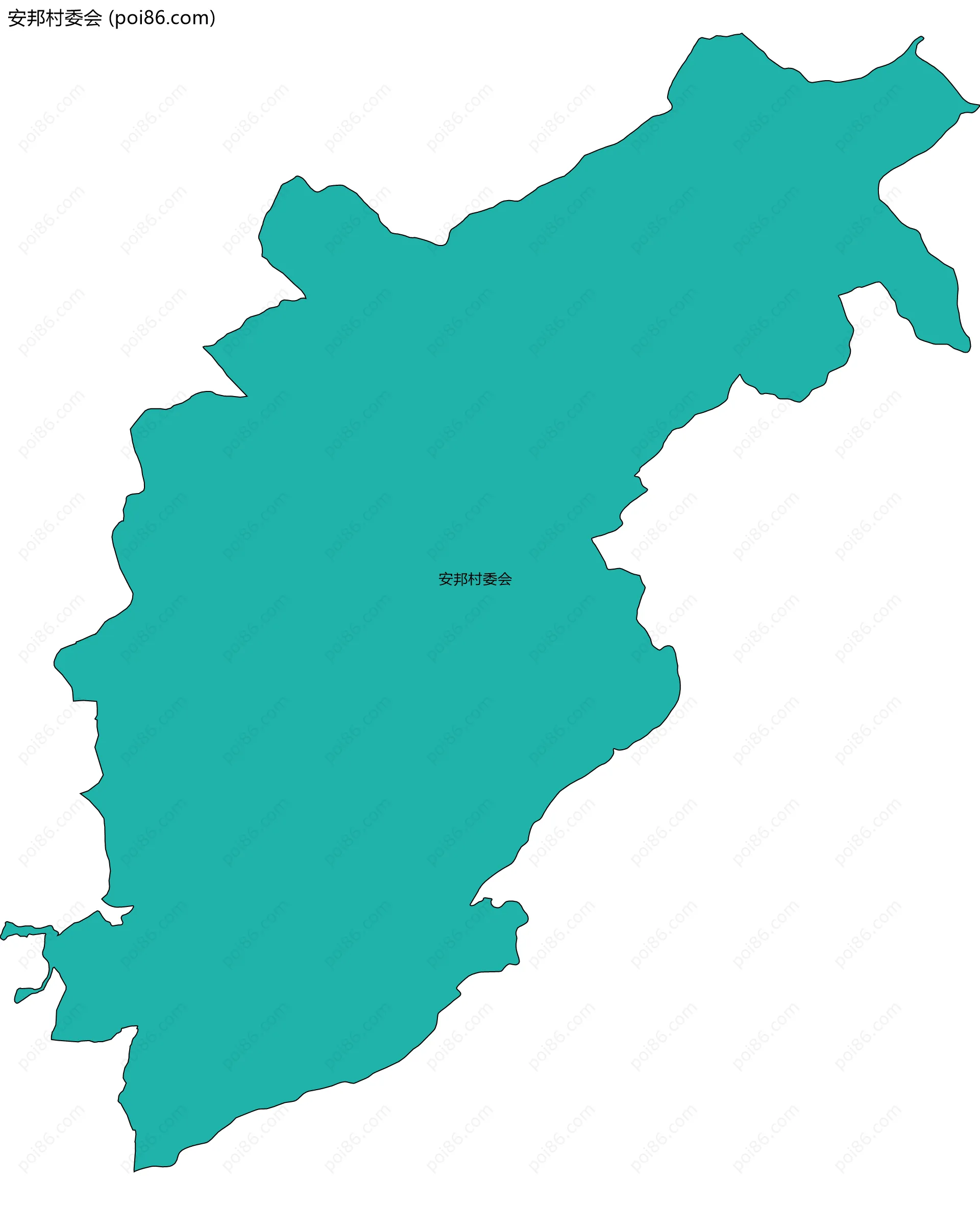 安邦村委会边界地图