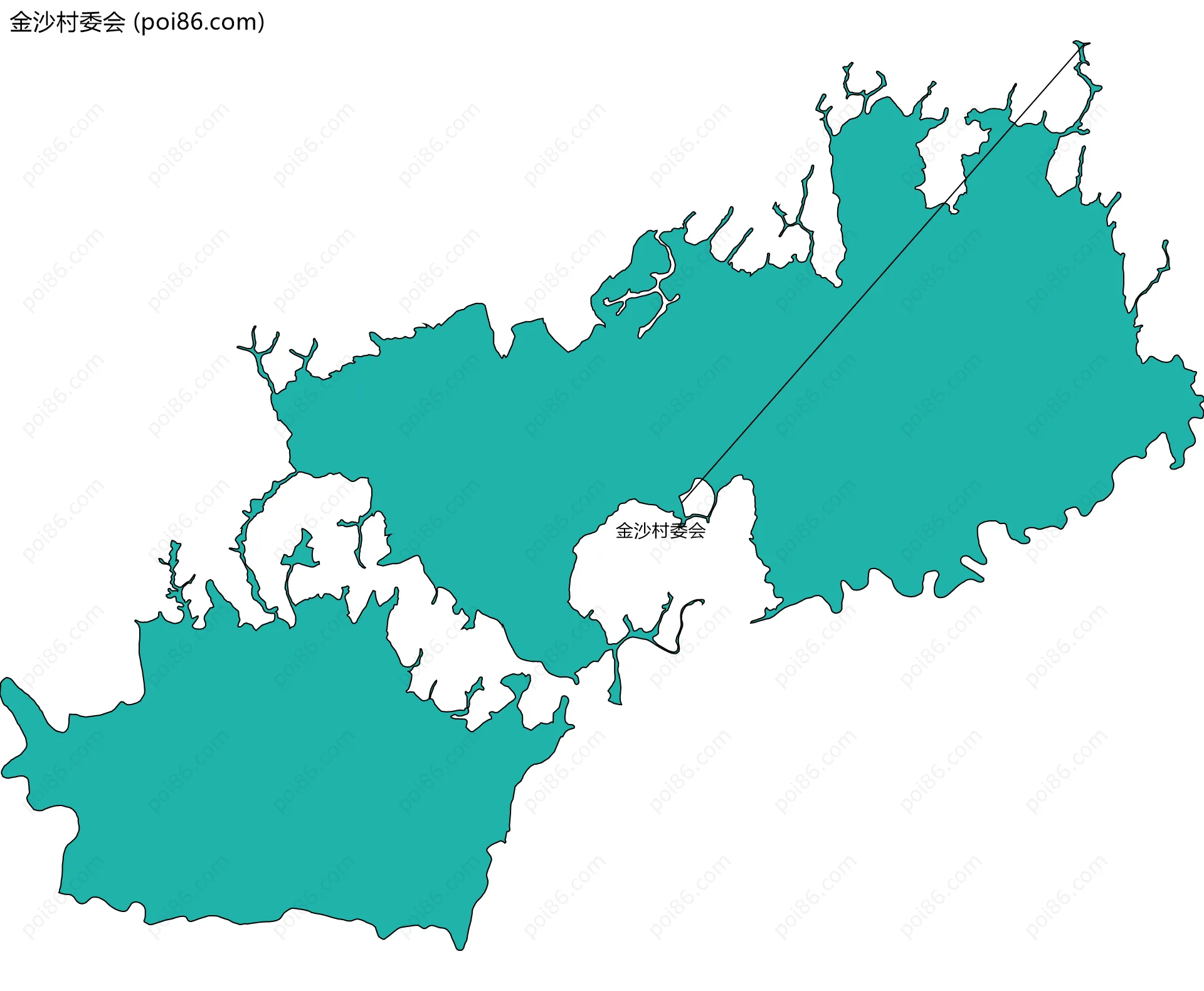 金沙村委会边界地图