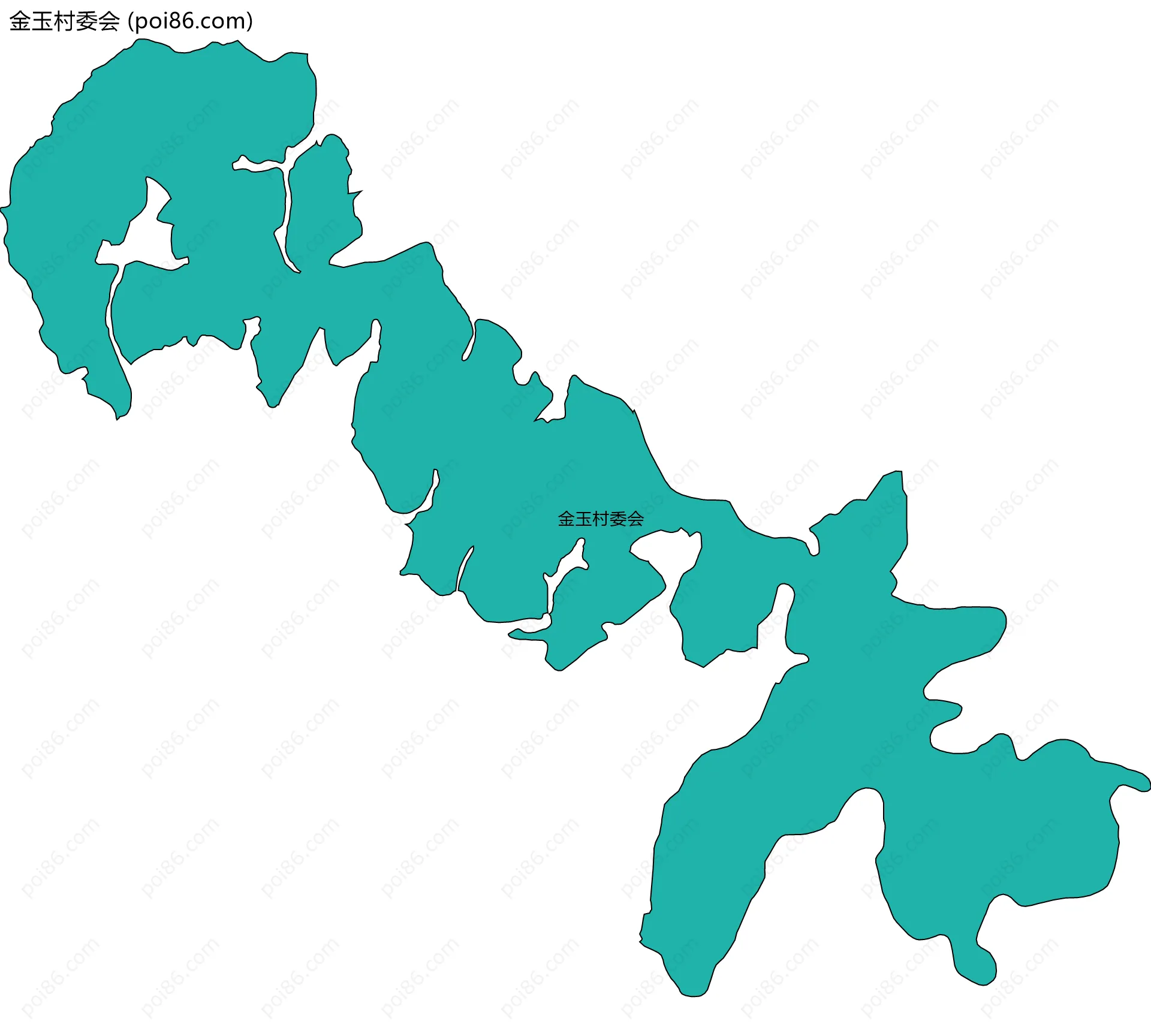 金玉村委会边界地图