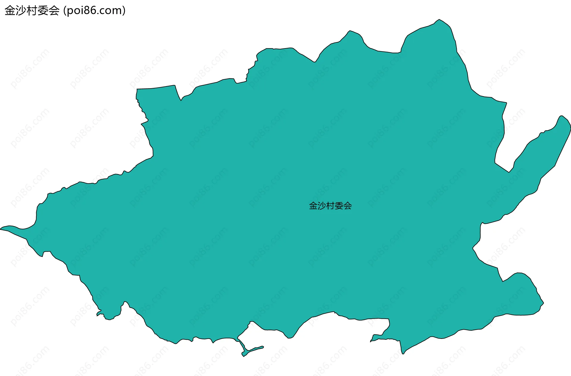 金沙村委会边界地图