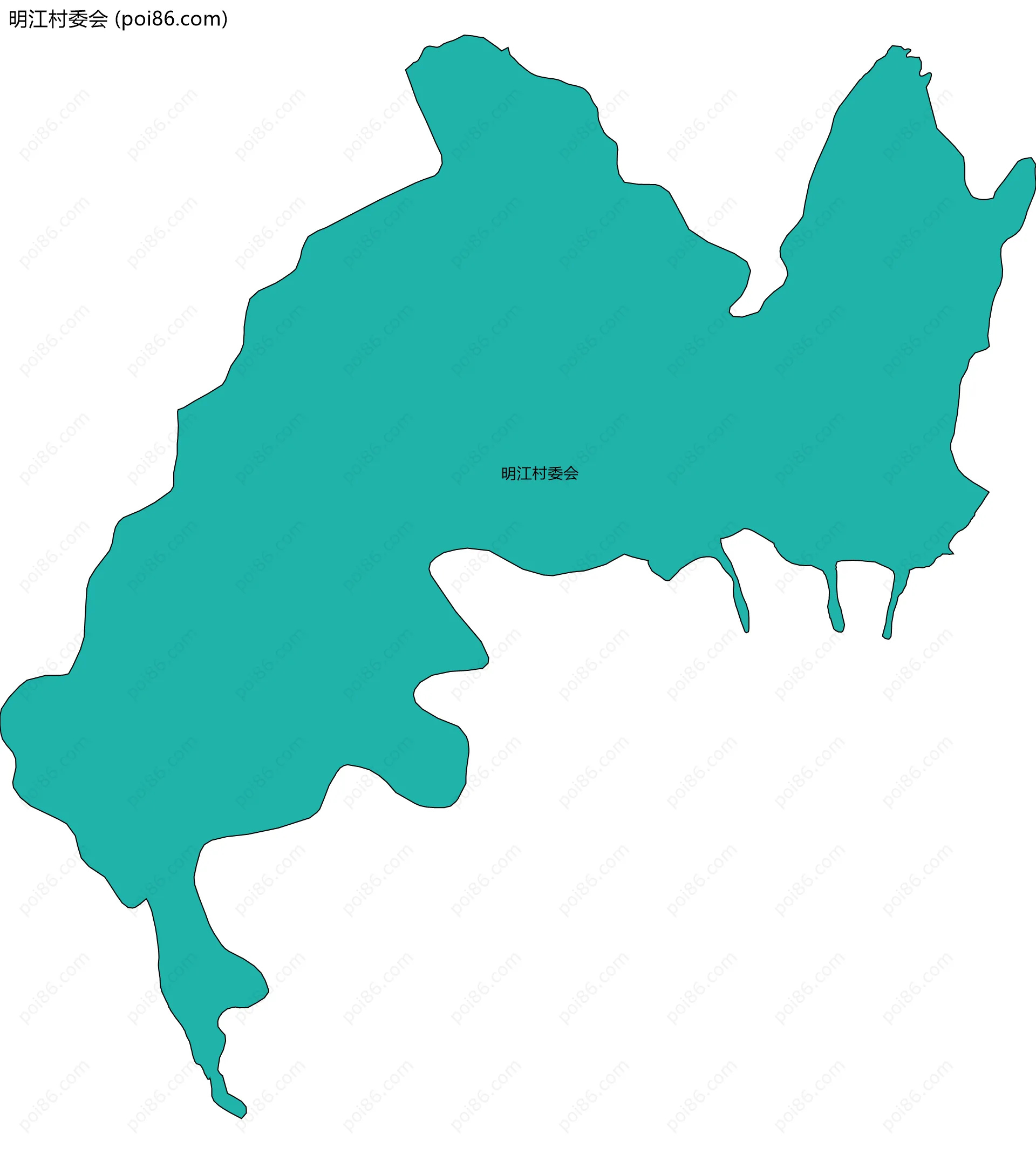 明江村委会边界地图