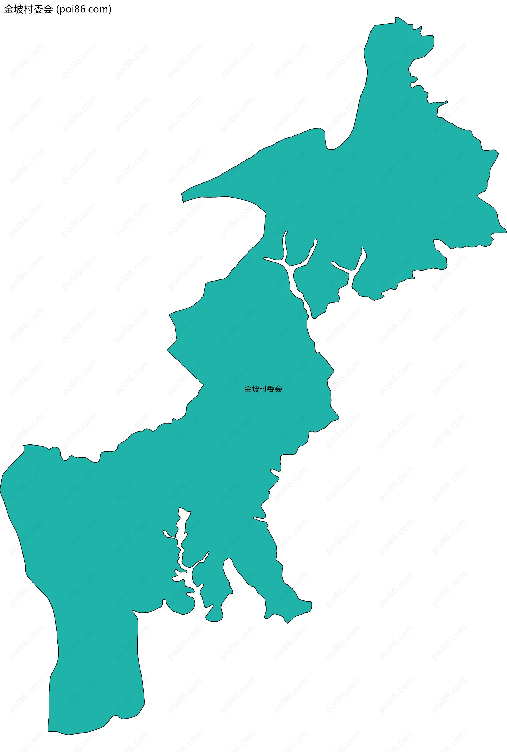 金坡村委会边界地图